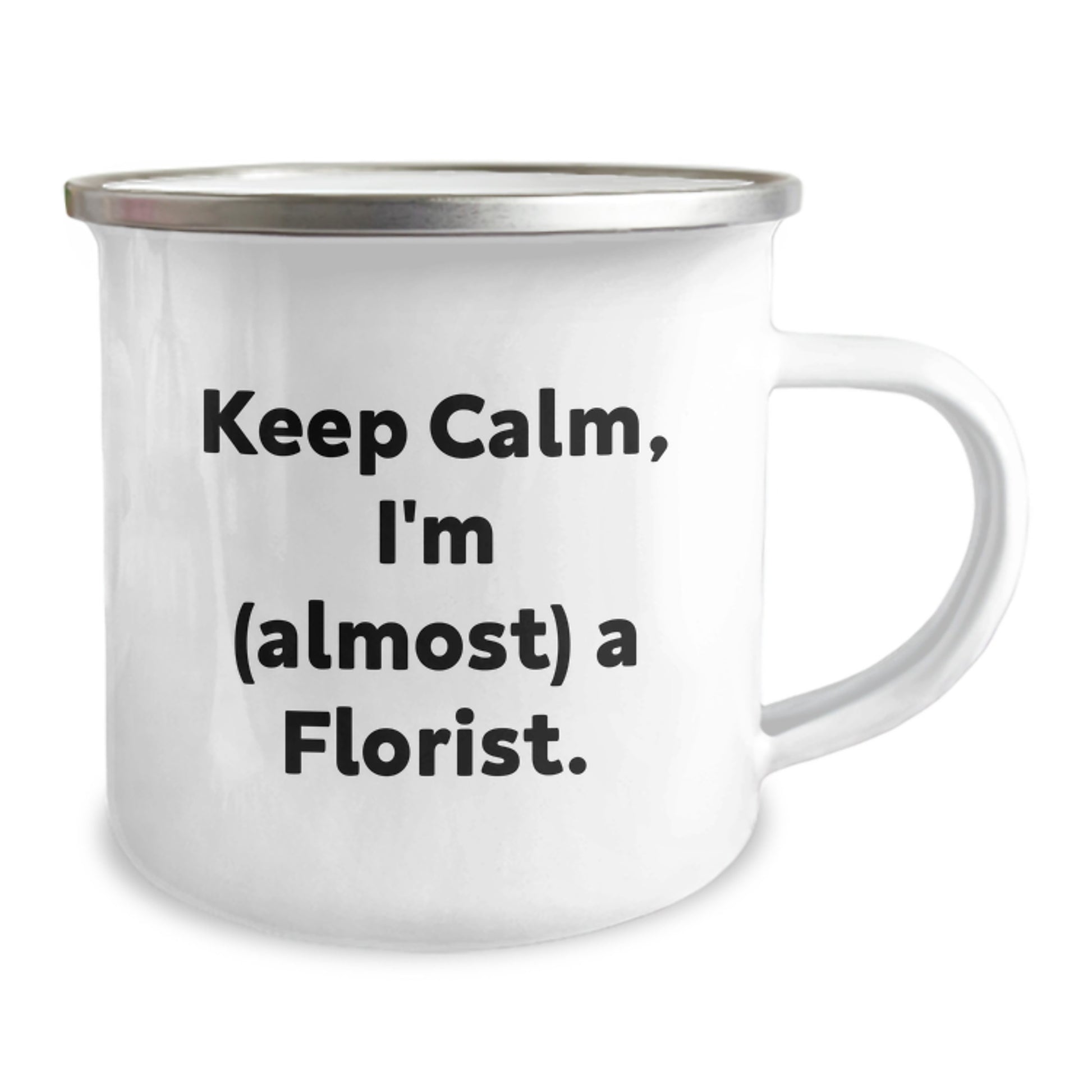 Funny Florist Gifts for Men, Women, Friends - Keep Calm I'm (almost) A Florist Christmas Unique Mugs by Florists - Image 2