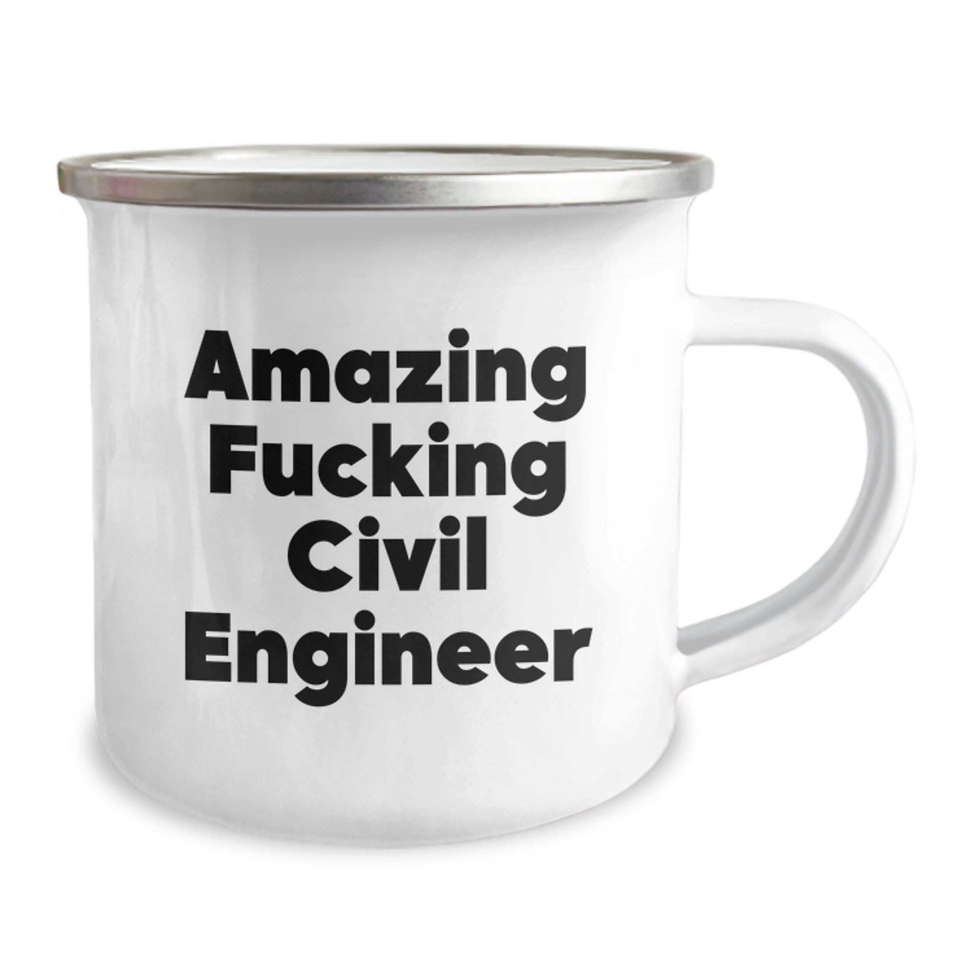 Funny Civil Engineer Gifts from Friends - 'Amazing F--king Civil Engineer' Christmas Mugs for Civil Engineers, Men, Women, Family, Coworkers - Image 2