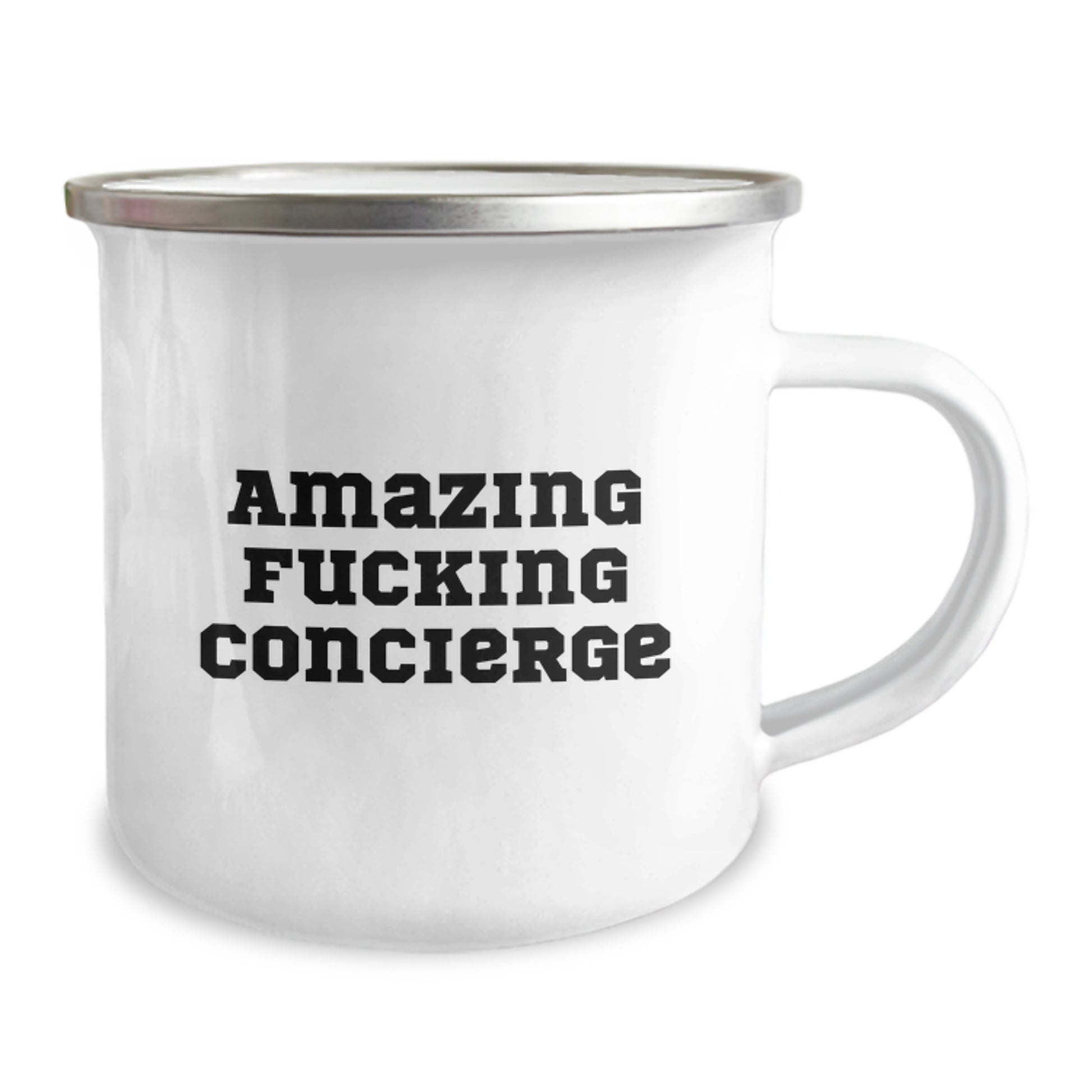 Funny Concierge Gifts for Men from Family - Amazing 'F--king Concierge' Camping Mug, Perfect Christmas Unique Gifts - Image 2