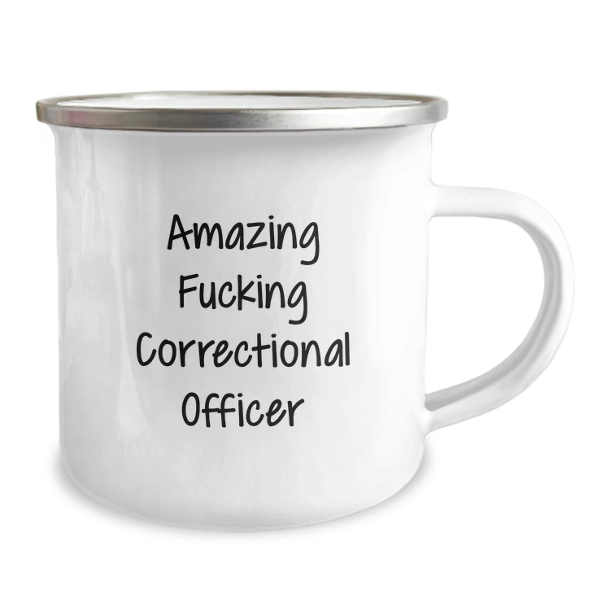 Correctional Officer Camping Mug - 'Amazing F--king' Funny Christmas Unique Gift for Correctional Officers from Friends and Family - Image 2