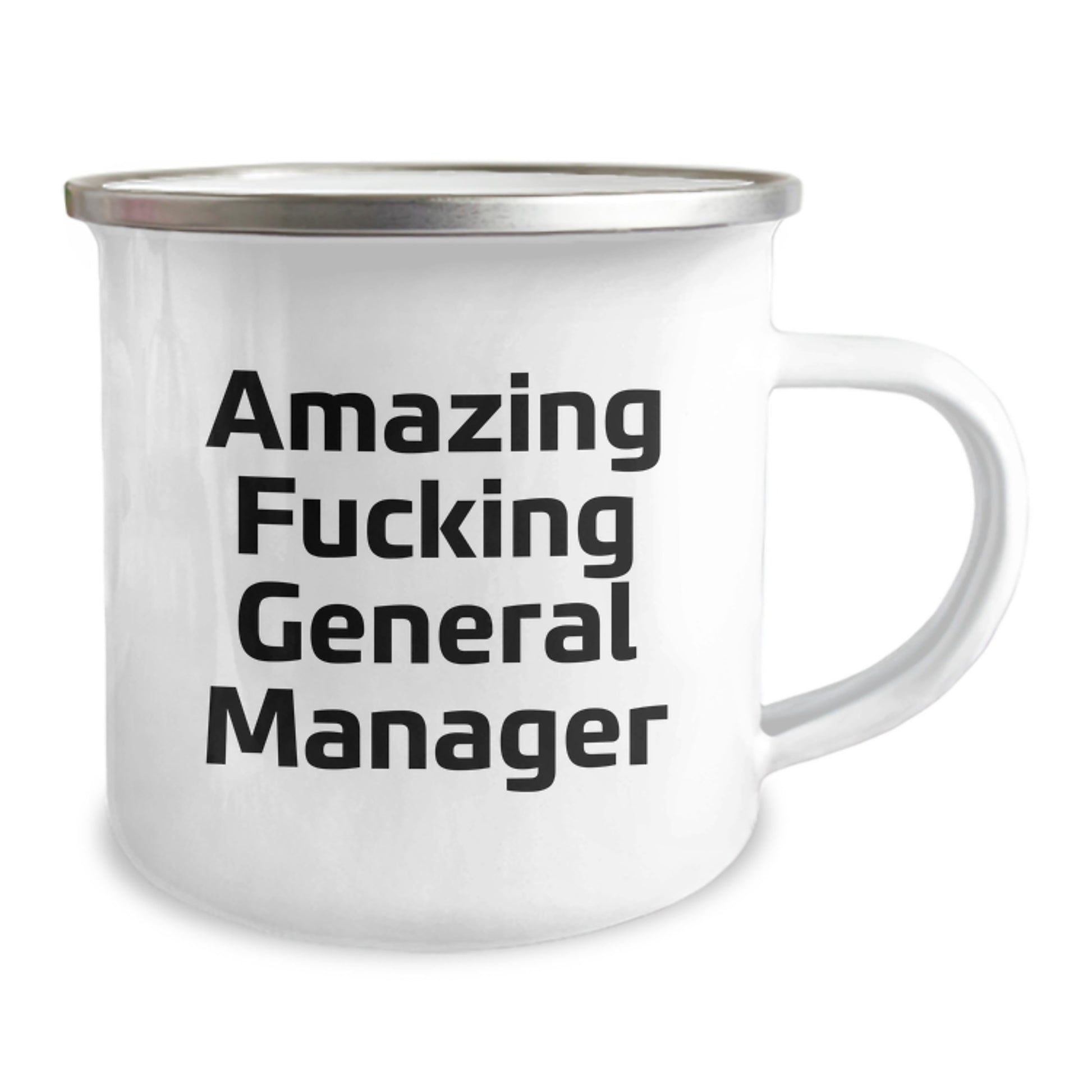 Funny General Manager Gifts from Friends, Unique Christmas Unique Gifts for General Managers, Custom Camping Mug with 'Amazing F--king General Manager' Quote - Image 2