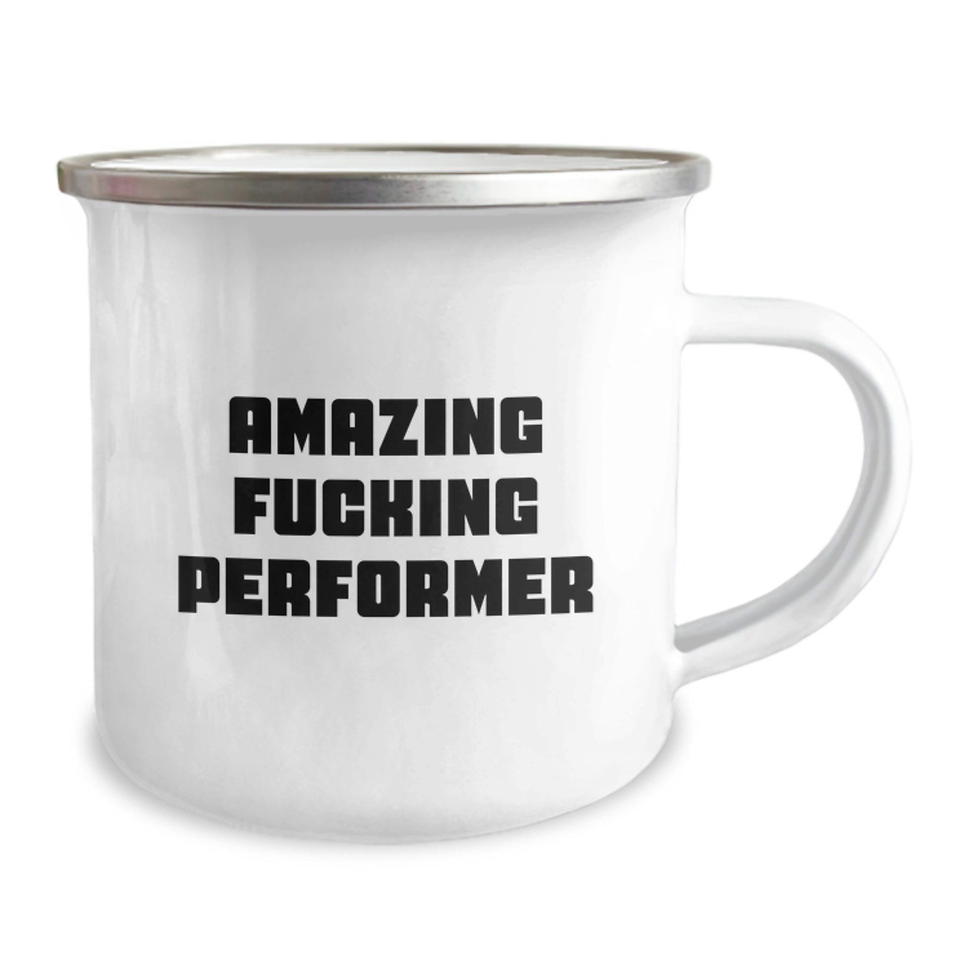 Funny Performer Gifts for Men, Great Christmas Unique Gifts from Friends to Family Member - Amazing F--king Performer Camping Mug - Image 2