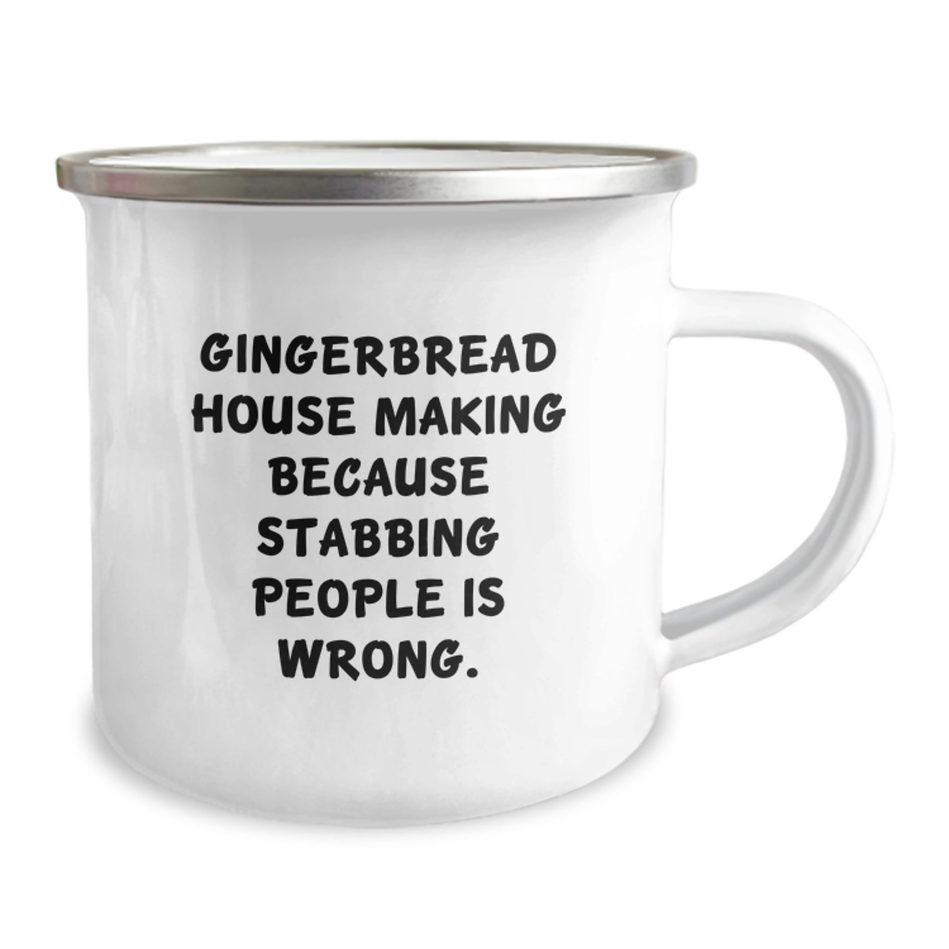 Gingerbread House Making Fun Gifts from Men for Gingerbread House Making Enthusiasts, Funny Camping Mug for Christmas Unique Presents - Image 2