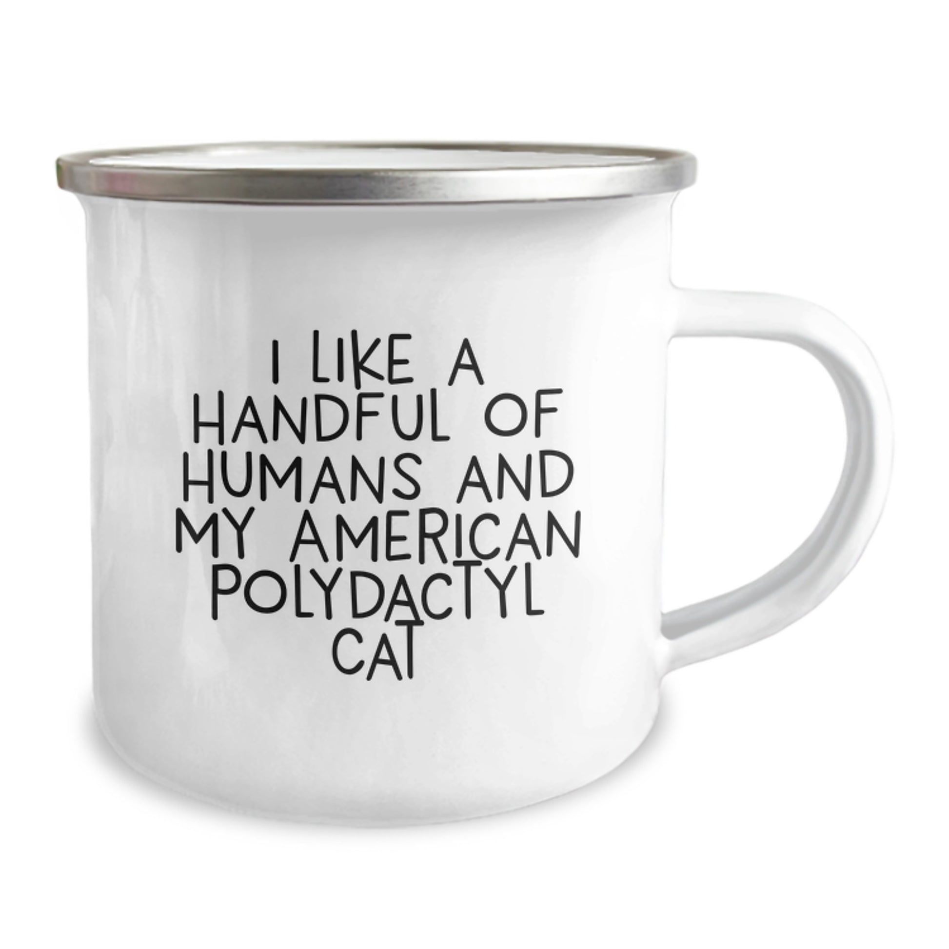 Funny American Polydactyl Cat Gifts, I Like A Handful Of Humans And My American Polydactyl Cat Christmas Unique Gifts for Men Women Friends Family - Image 2