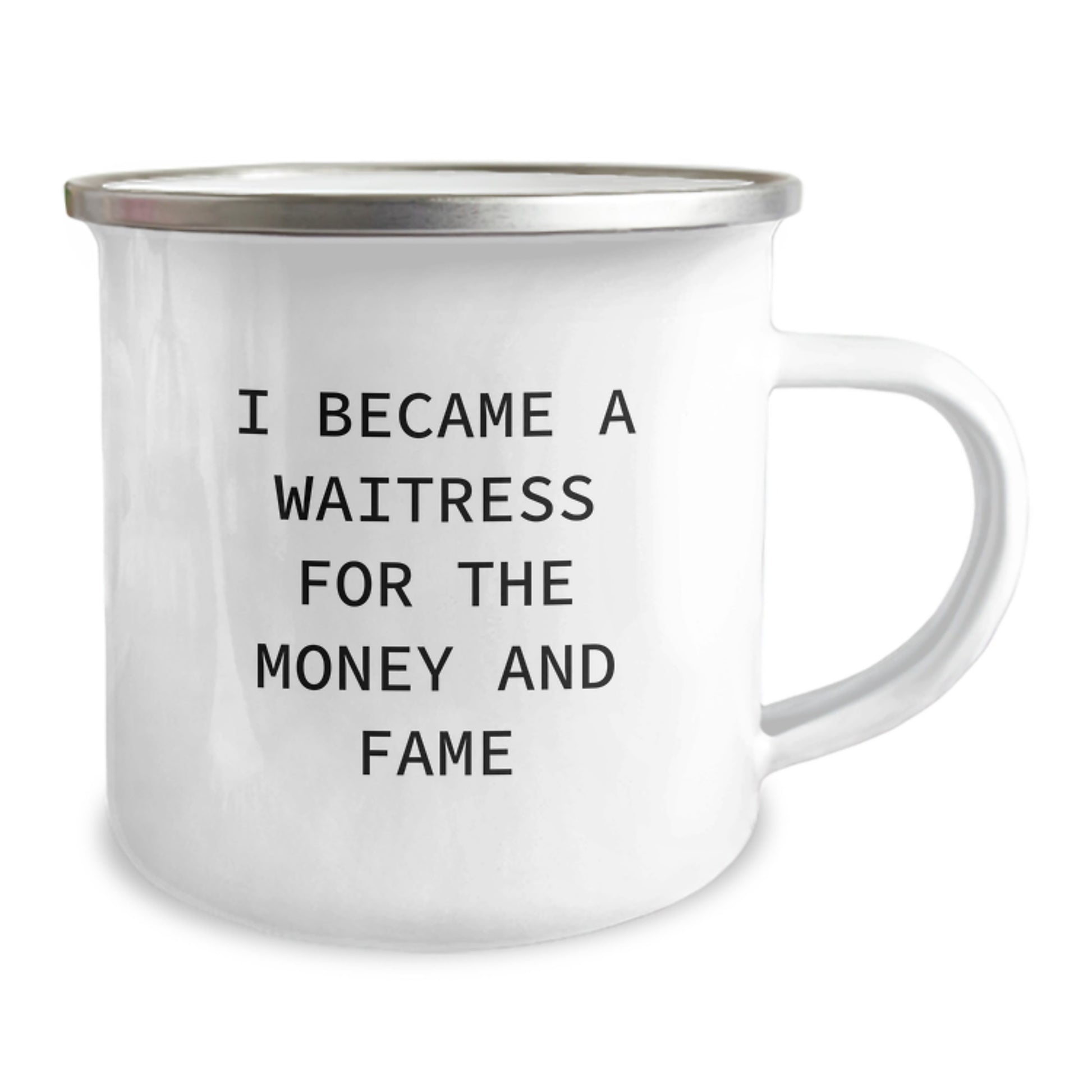 Funny Waitress Quotes Christmas Unique Gifts from Friends to Waitress, Unique Camping Mug for Waitress Lover, Funny Waitress Mug - Image 2