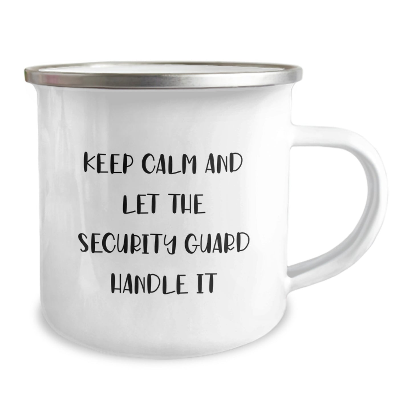Funny Security Guard Gifts for Men - Christmas Unique Gifts from Friends - Keep Calm And Let The Security Guard Handle It Camping Mug - Image 2