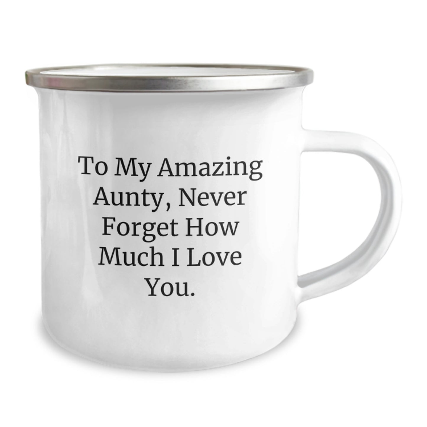Funny Christmas Unique Gifts for My Amazing Aunty, Unique Camping Mug to Show Love - Gifts from Family - Image 2