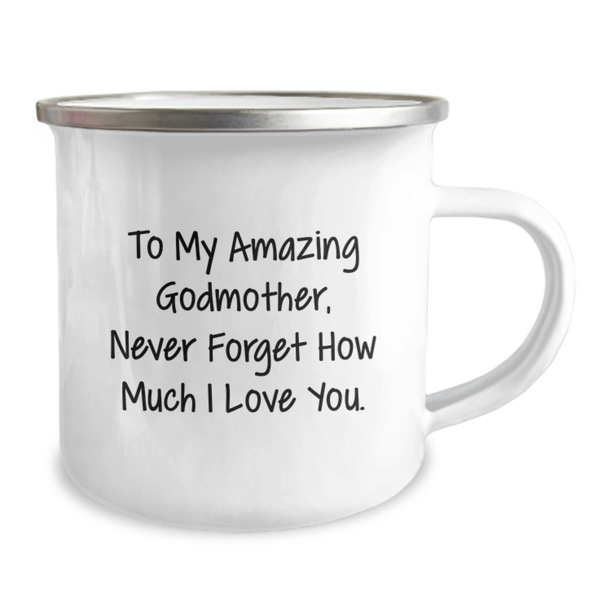 Gifts from Men to their Amazing Godmother, 'To My Amazing Godmother, Never Forget How Much I Love You.' Funny Camping Mug, Christmas Unique Gifts - Image 2