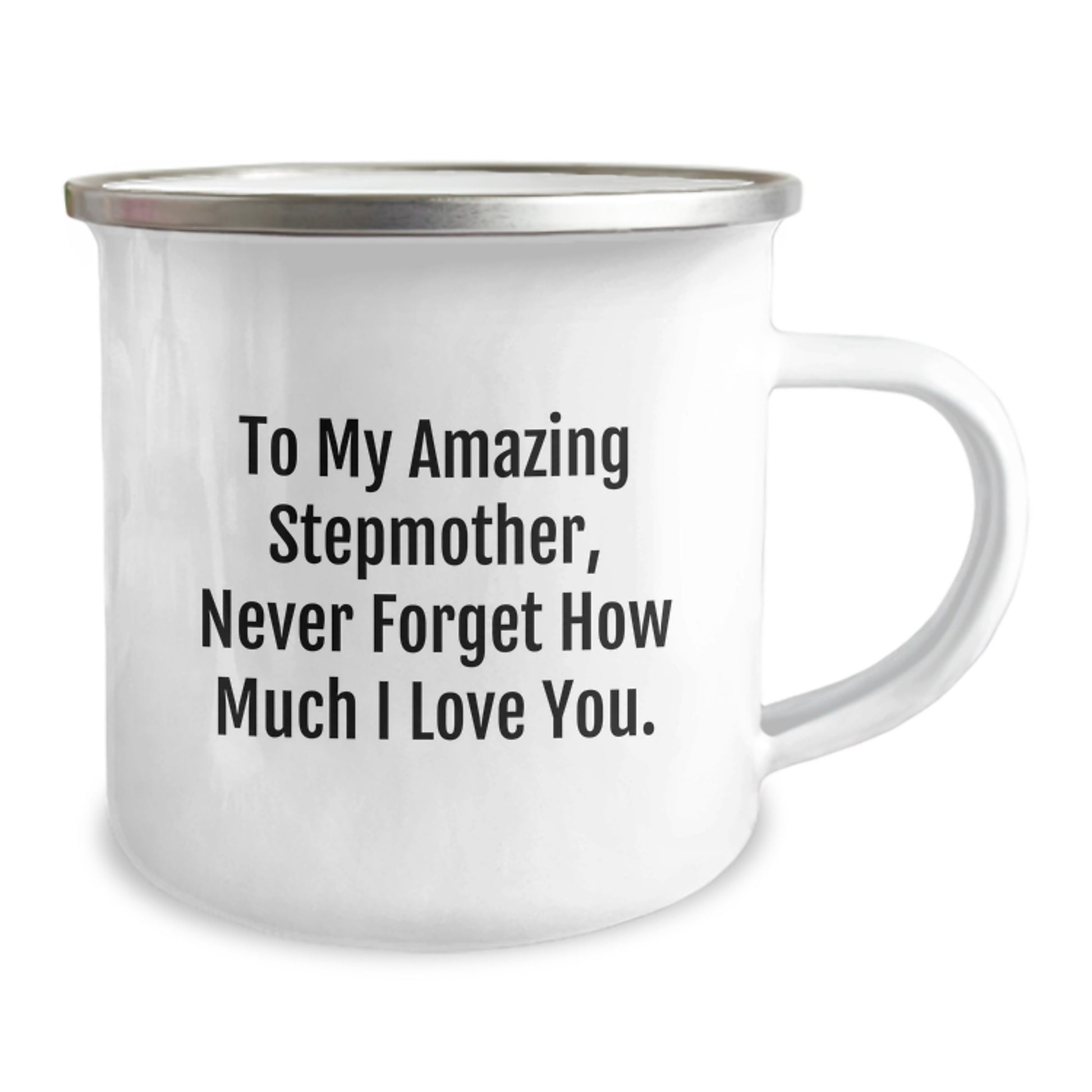 Funny Stepmother Gifts for Christmas - Gifts from Family to My Amazing Stepmother Never Forget How Much I Love You Camping Mug - Image 2