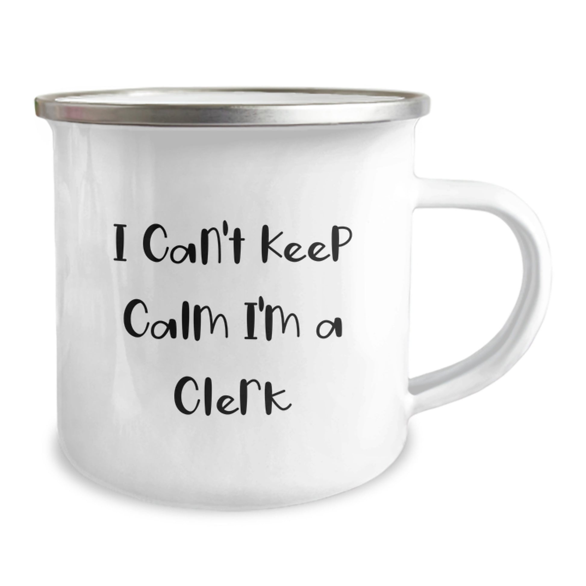 Funny Gifts for Clerks, I'm a Clerk Camping Mug Stainless Steel with Enamel Finish, Gifts from Family to Friends for Christmas - Image 2