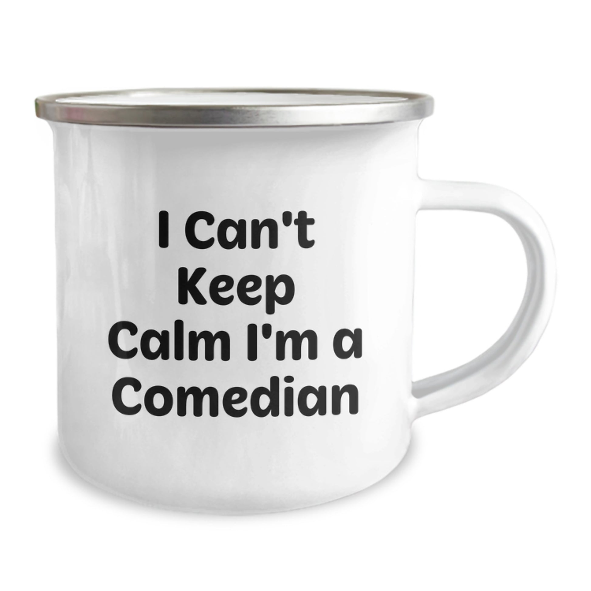 Comedian Gifts from Friends for Comedian Men - Funny I Can't Keep Calm I'm A Comedian Camping Mug, Christmas Unique Gifts, Comedian Lover Mug - Image 2