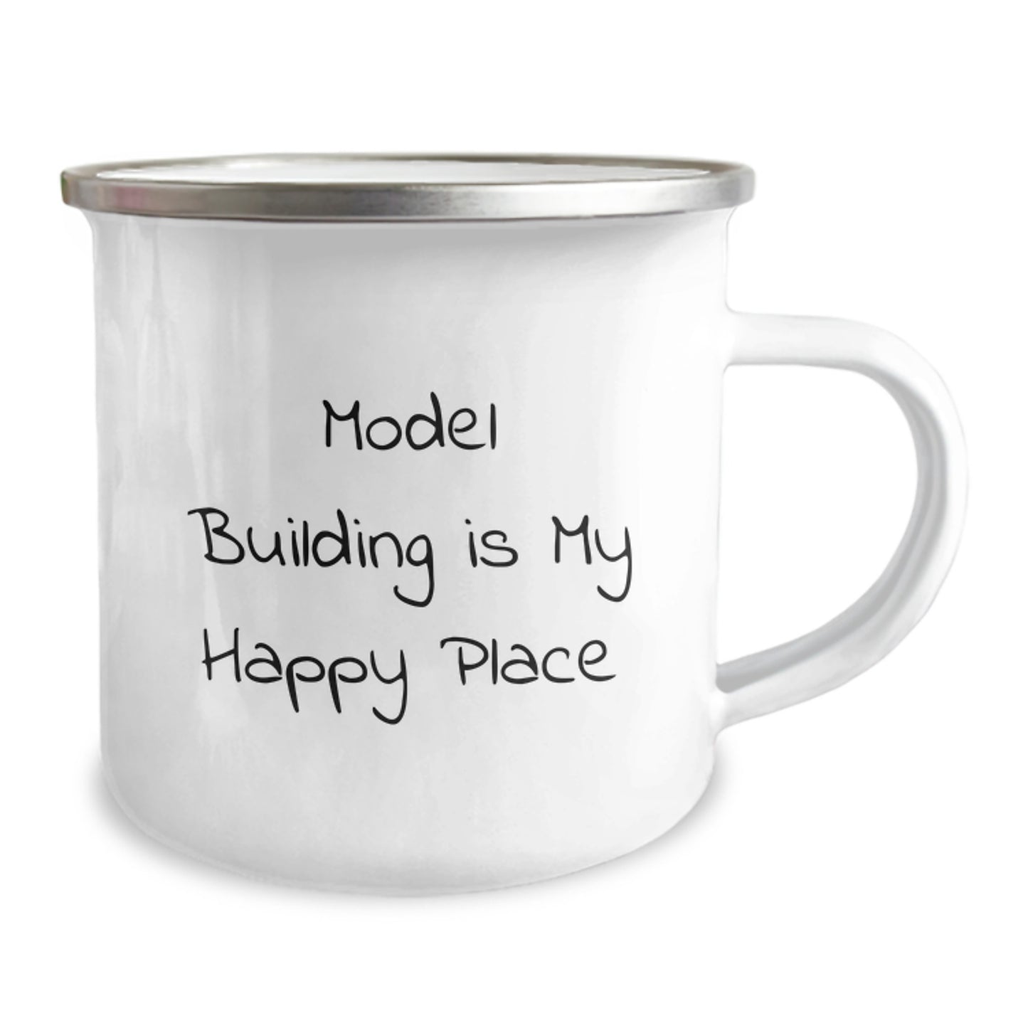 Funny Model Building Gifts for Dad - Gifts from Men, Inspirational Model Building Mugs for Father's Day Unique Gifts, 'Model Building Is My Happy Place' Camping Mug - Image 2
