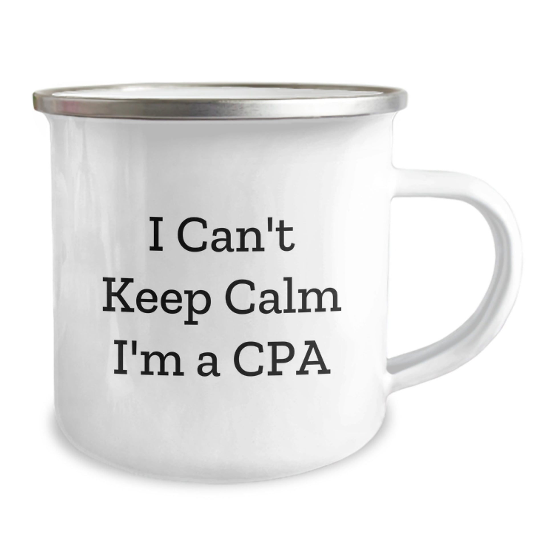 Funny 'I Cant Keep Calm I'm A Cpa' Gifts for Cpa Men, Unique Camping Mug for Christmas, Stainless Steel 12 oz Capacity - Image 2