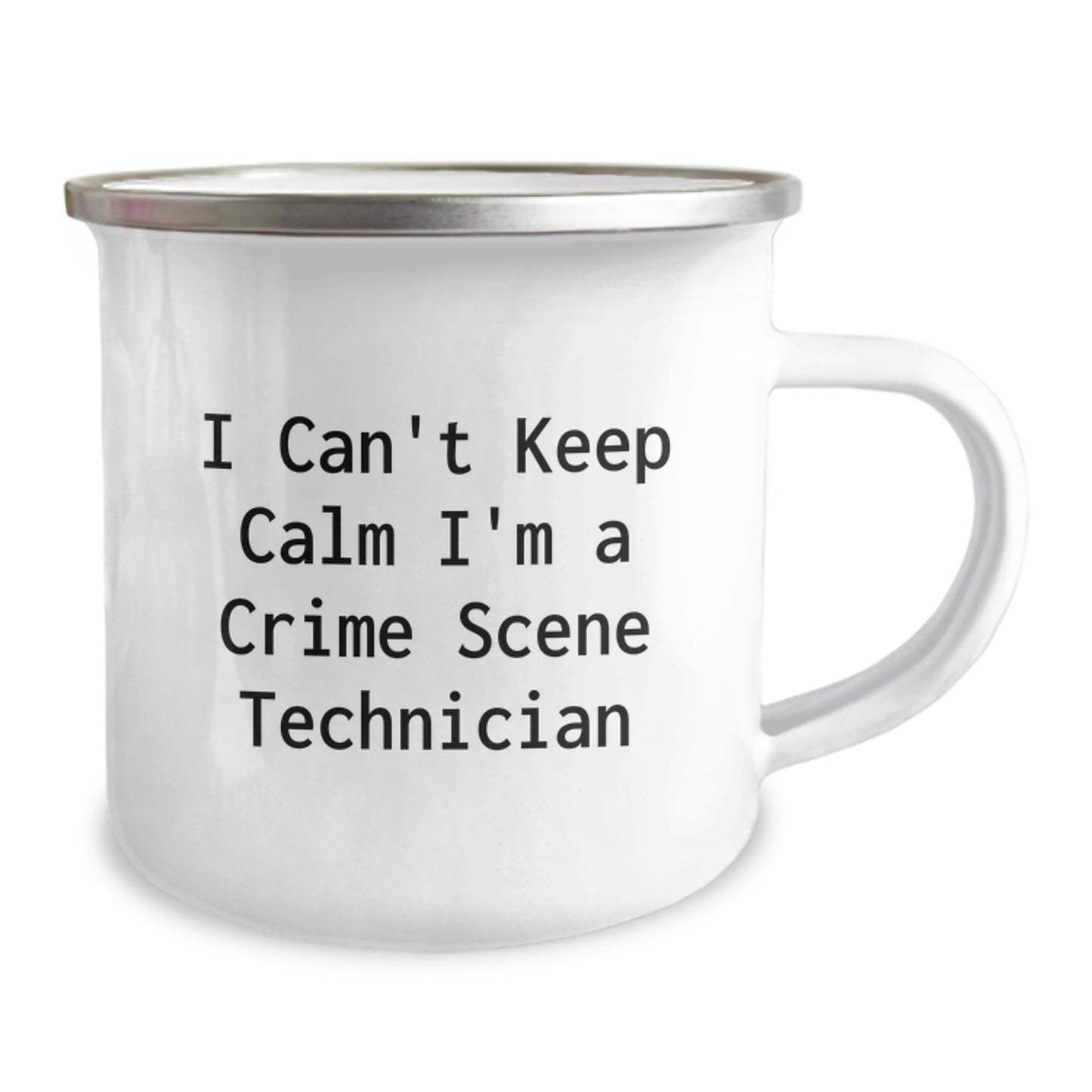 Funny I'm a Crime Scene Technician Camping Mug Gifts for Men Women Friends Coworkers Family - Image 2