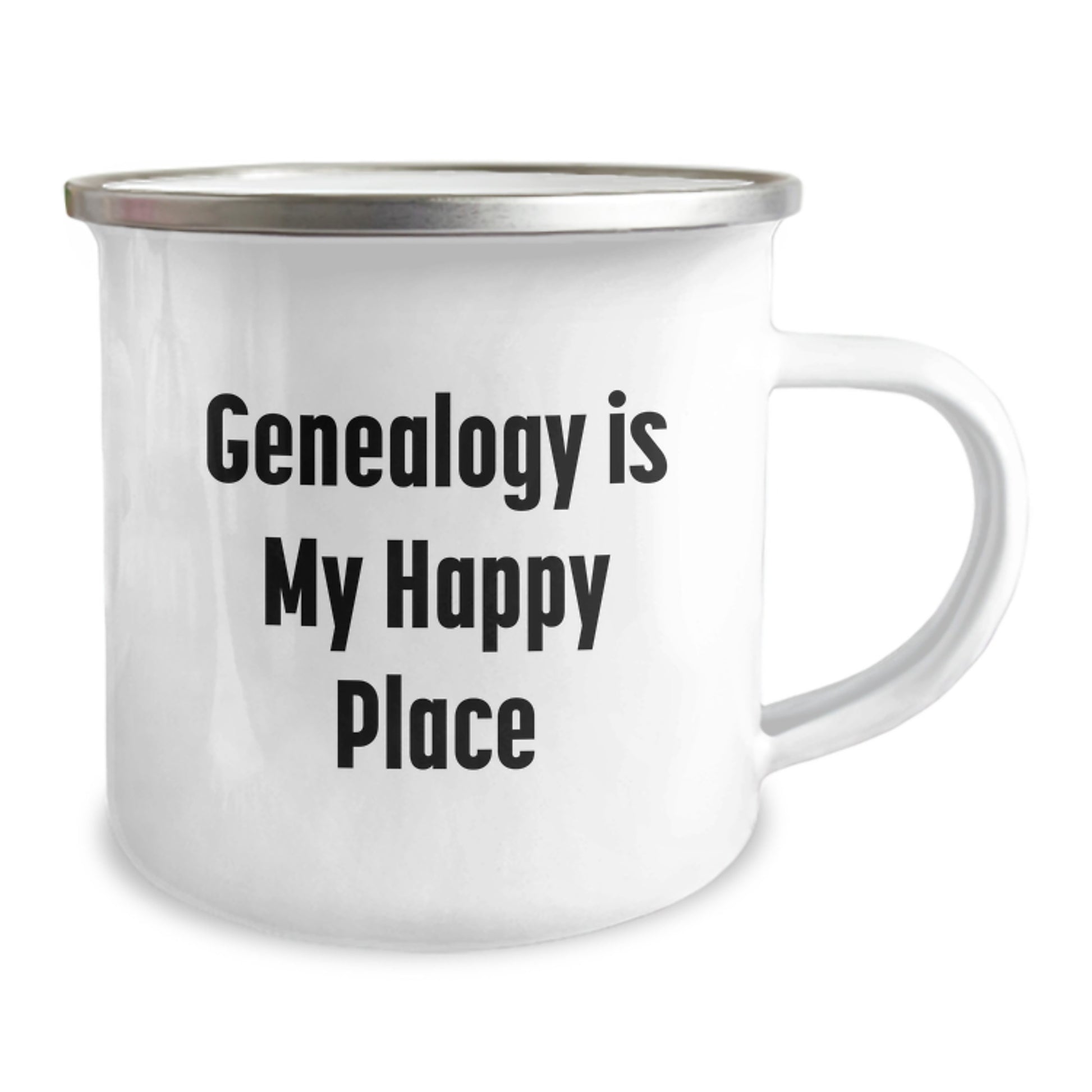 Genealogy Camping Mug Gifts from Family for Dad's Genealogy Happy Place - Image 2