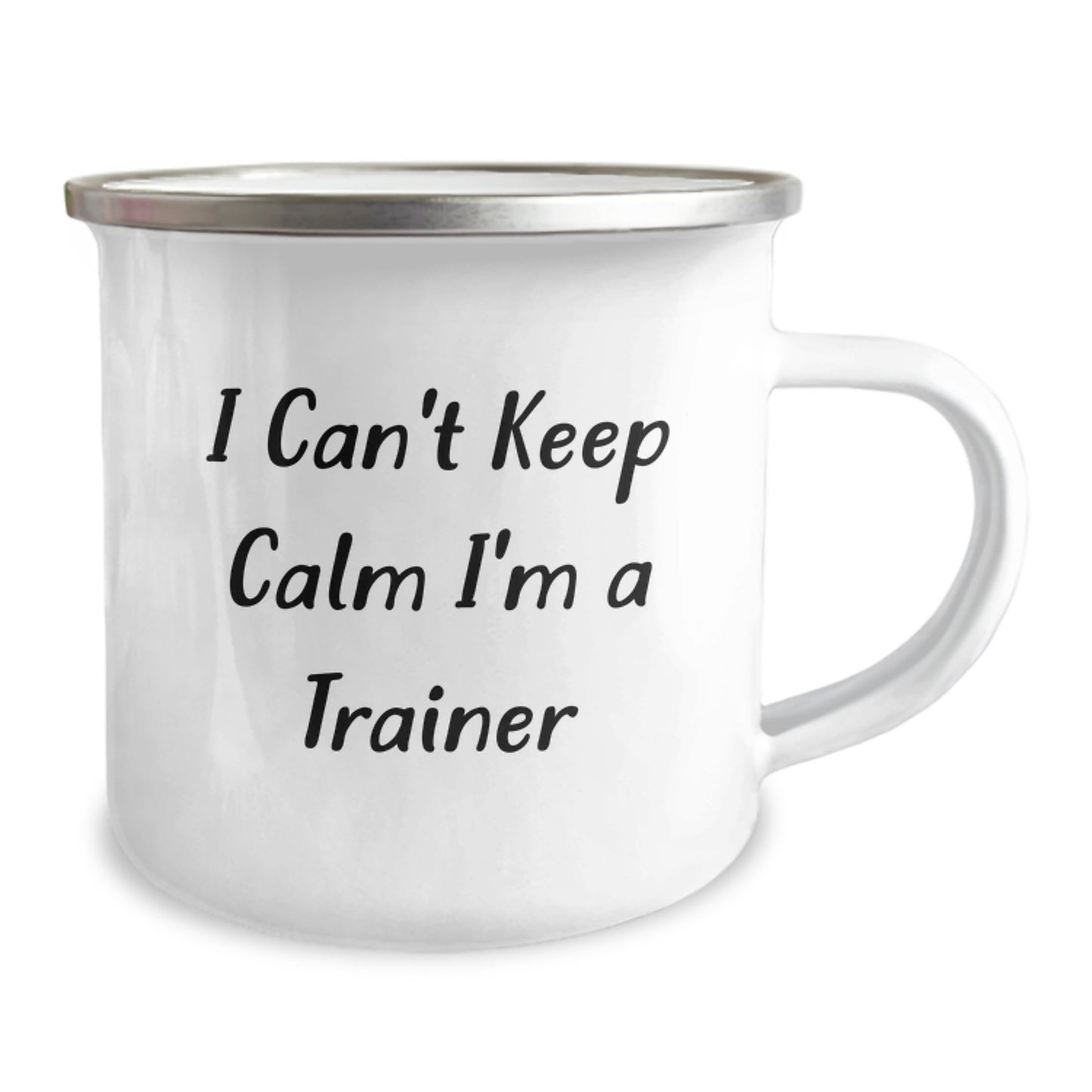Funny Trainer Gifts for Him, Christmas Unique Presents from Family, Best Camping Mug, I Can't Keep Calm I'm A Trainer Quote, Trainer Enthusiast Mug - Image 2