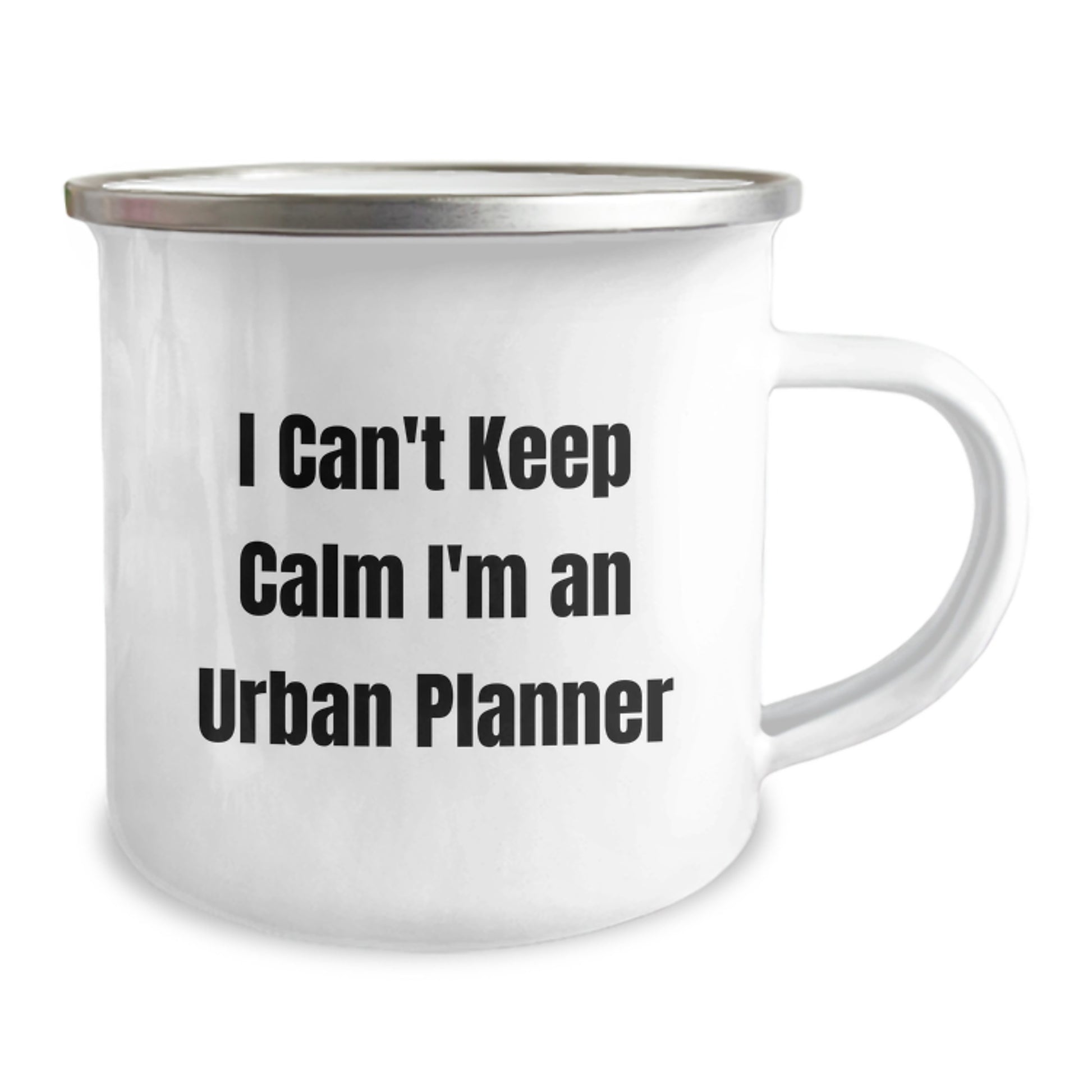 Gifts from Friends for Urban Planner at Christmas Time, Funny I Can't Keep Calm Mugs for Urban Planner Enthusiasts, 12 oz Stainless Steel Camping Mugs for Men and Women - Image 2