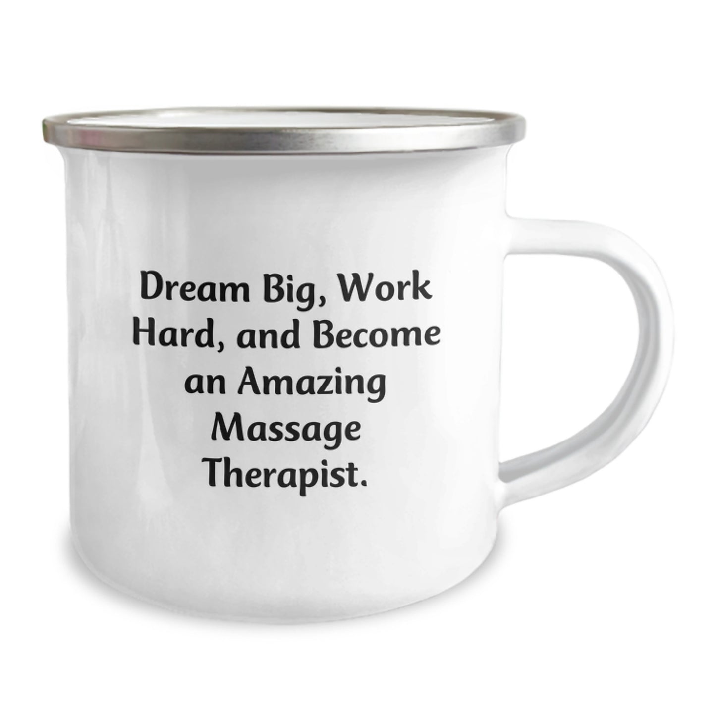Inspirational Gifts for Massage Therapist Friends - Camping Mug - Dream Big Work Hard - Unique Christmas Unique Gifts from Friends to Massage Therapist - Image 2