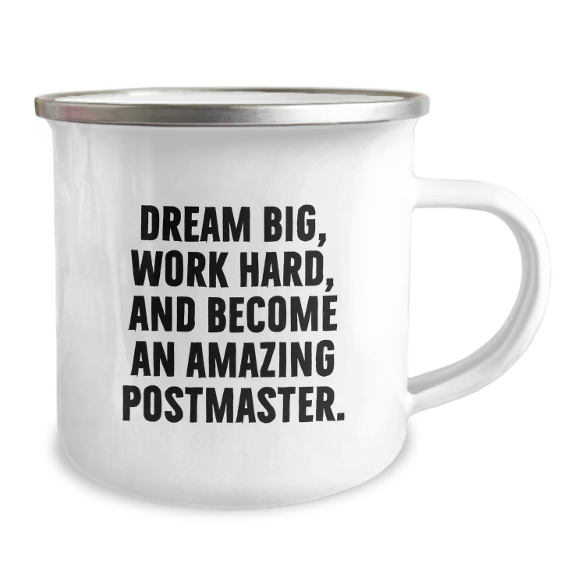 Funny Postmaster Gifts for Men - Camping Mug with Dream Big - Inspiring Postmaster Quotes, Great Gift for Christmas - Image 2