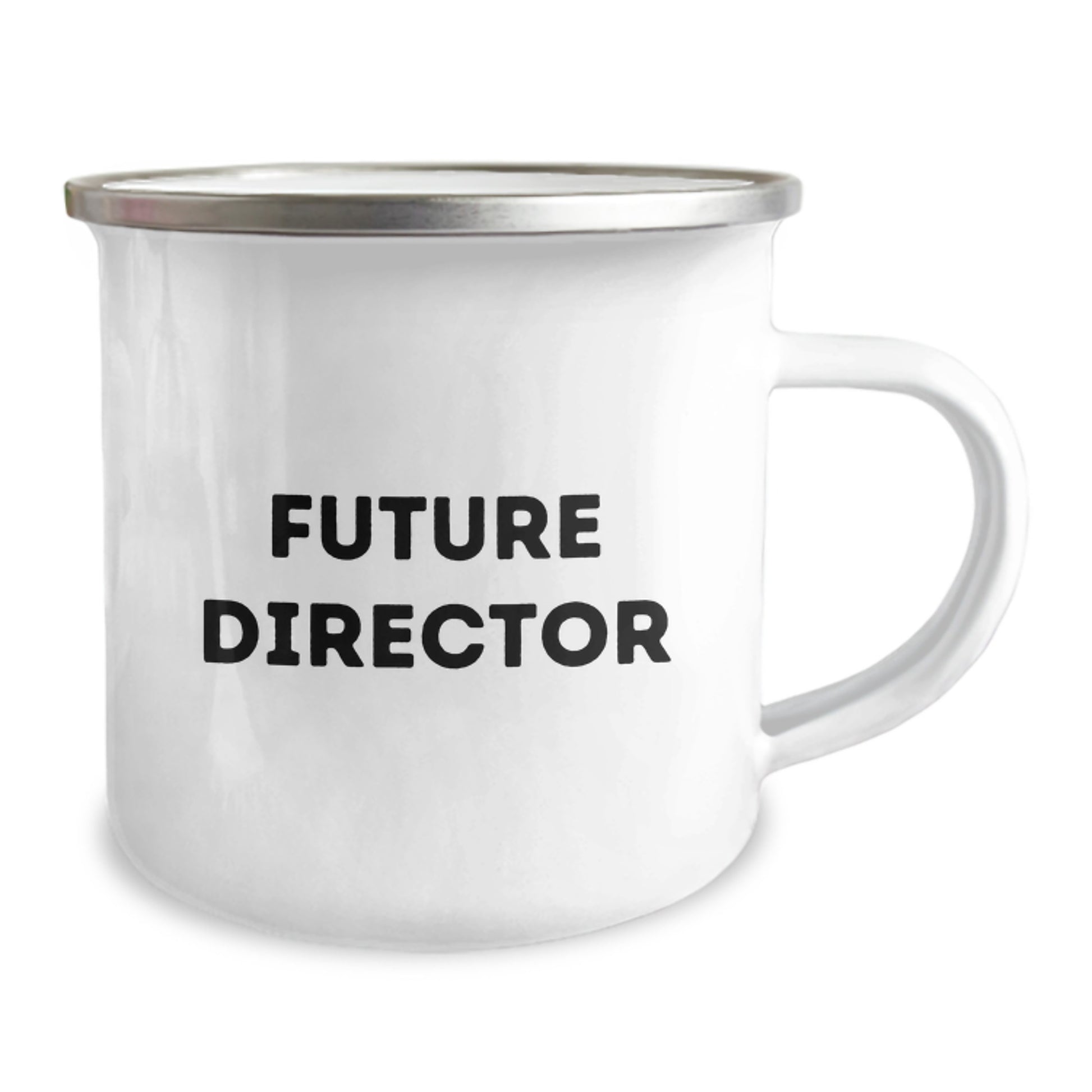 Funny Camping Mug Gifts for Future Director, Gifts from Friends, Enamel Finish, 12 oz Capacity - Image 2