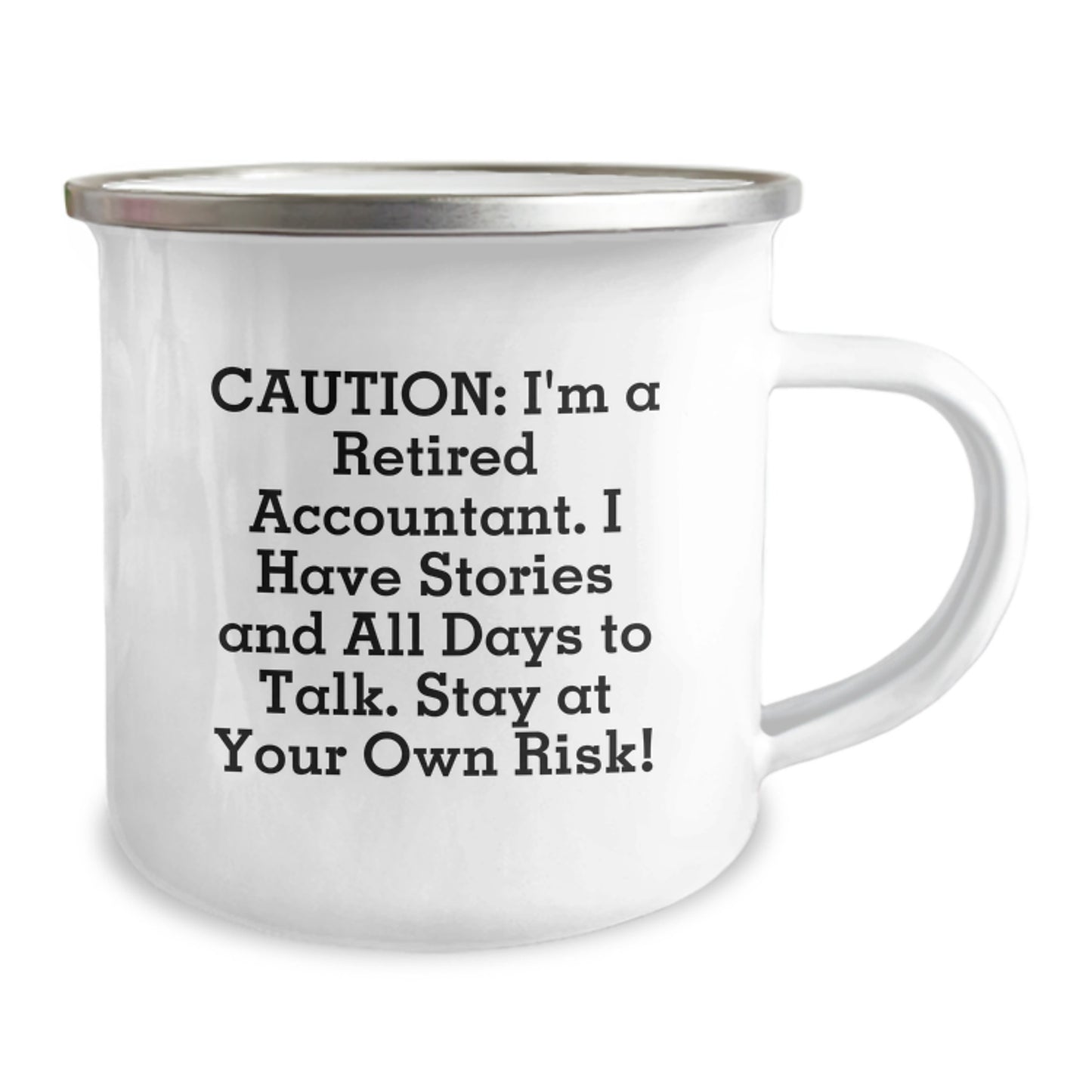 Funny Accountant Gifts for Men - 'I'm A Retired Accountant' Camping Mug, Birthday Unique Gifts from Friends to Family - Image 2
