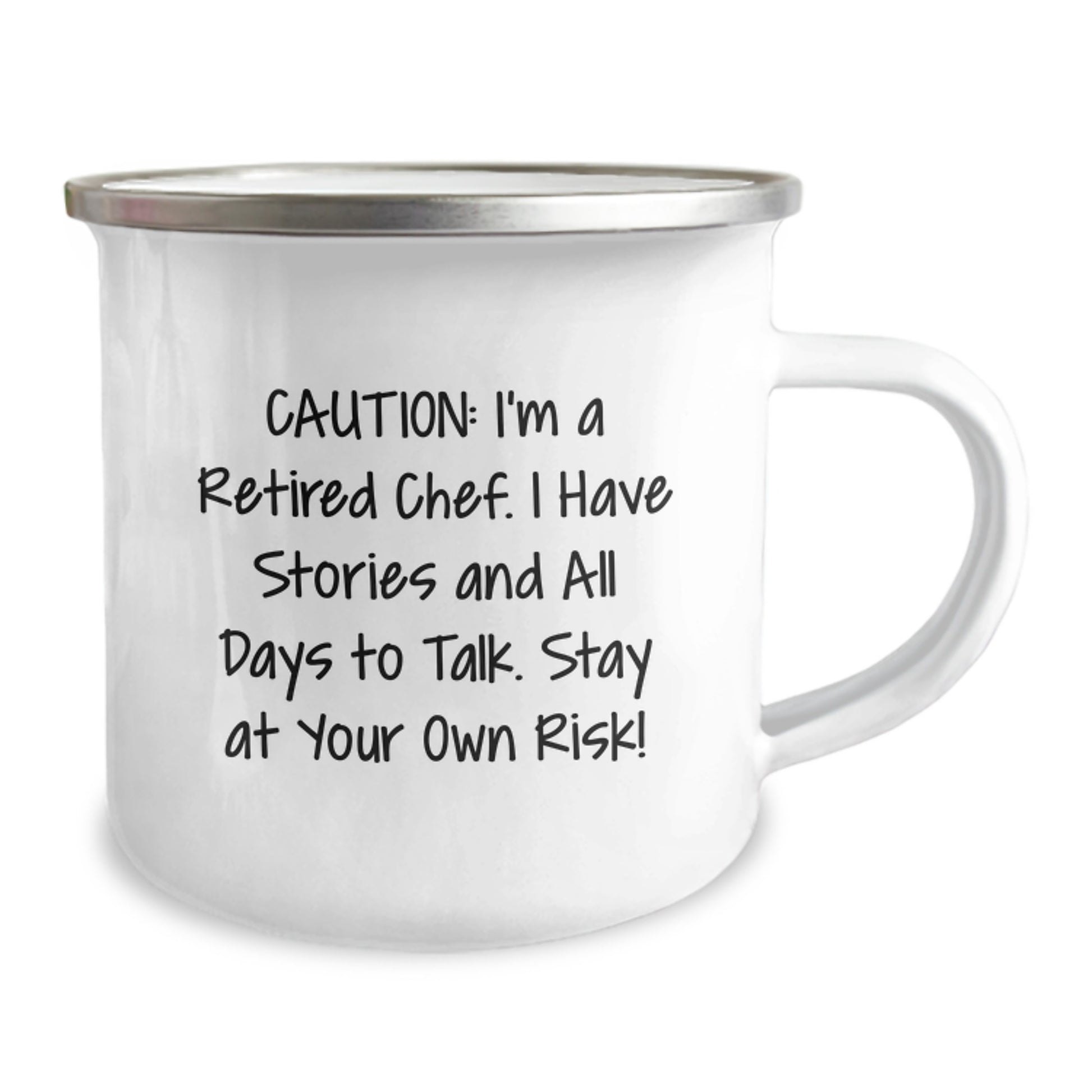 Funny Chef Gifts from Family, Unique Camping Mug for Graduation, Stay At Your Own Risk! - I'm A Retired Chef. - Image 2