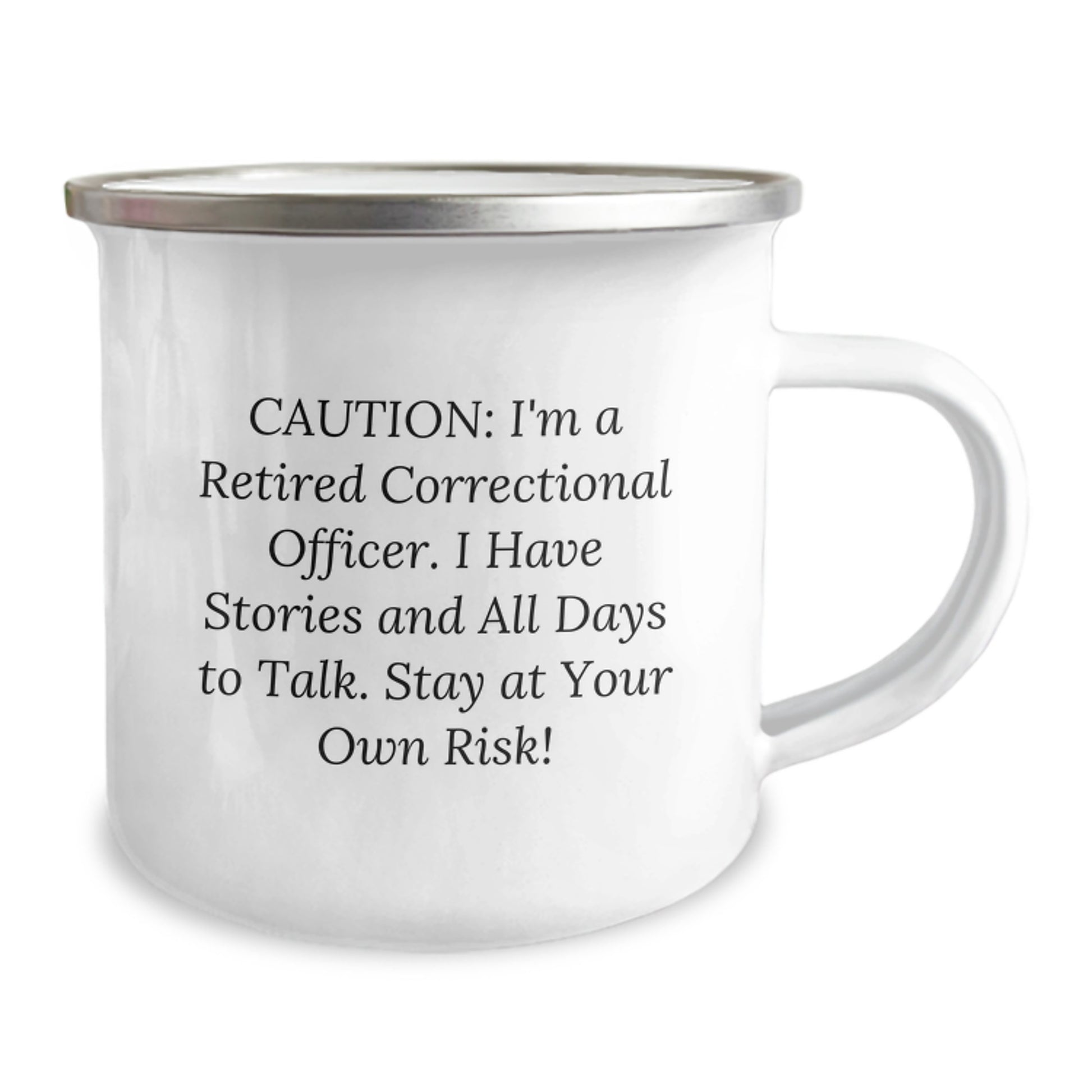 Funny Correctional Officer Gifts for Men - Correctional Officer Camping Mug with Caution - Unique Christmas Unique Gift Ideas from Friends - Correctional Officer Coffee Mug - Image 2