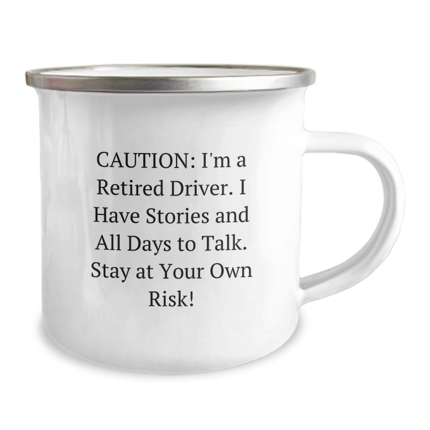 Funny Driver Christmas Unique Gifts from Family for Driver Men Camping Mug - 'I'm A Retired Driver' - Image 2