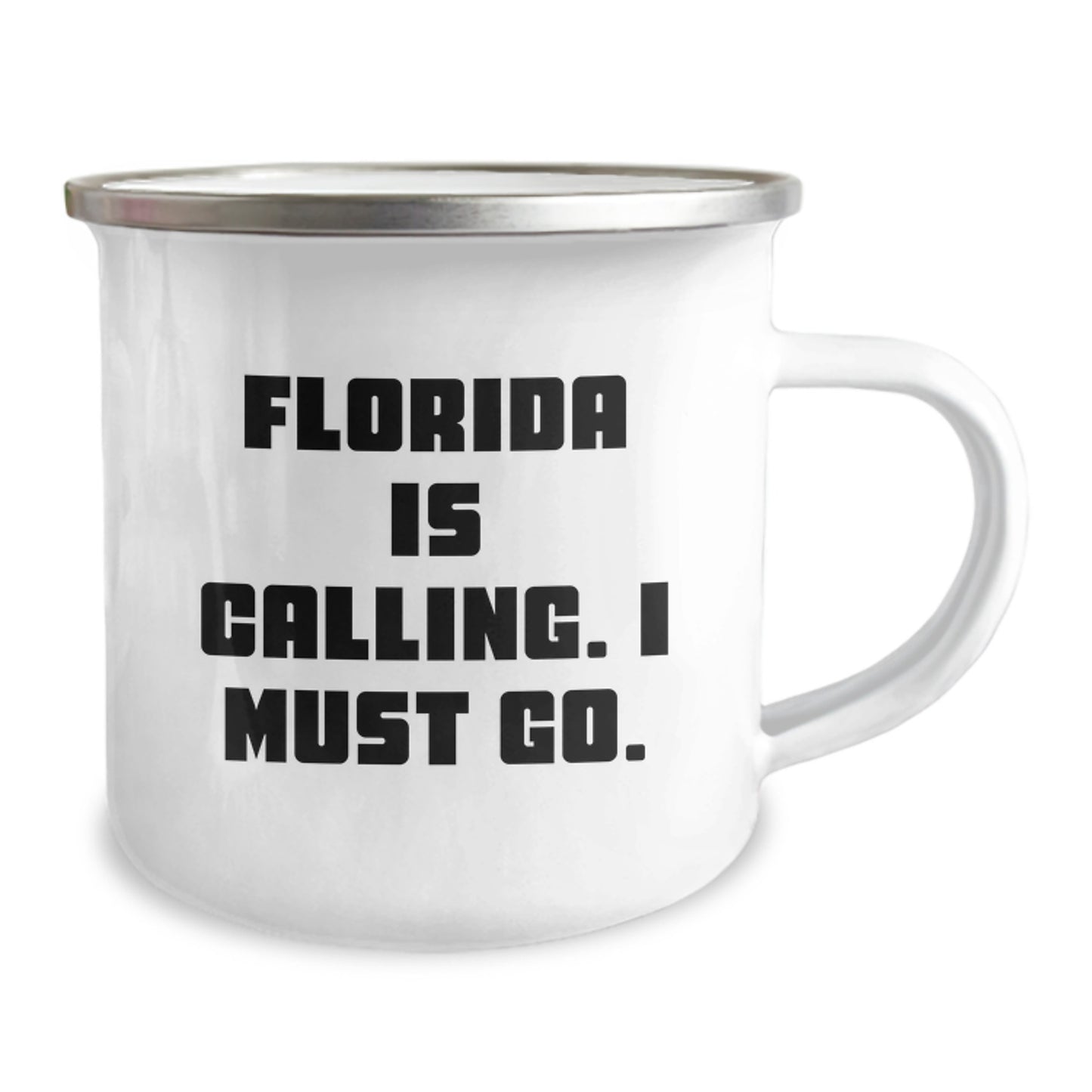 Funny Florida Camping Mug, Unique Christmas Unique Gifts from Friends to Florida Family, 'Florida Is Calling. I Must Go.' - Image 2