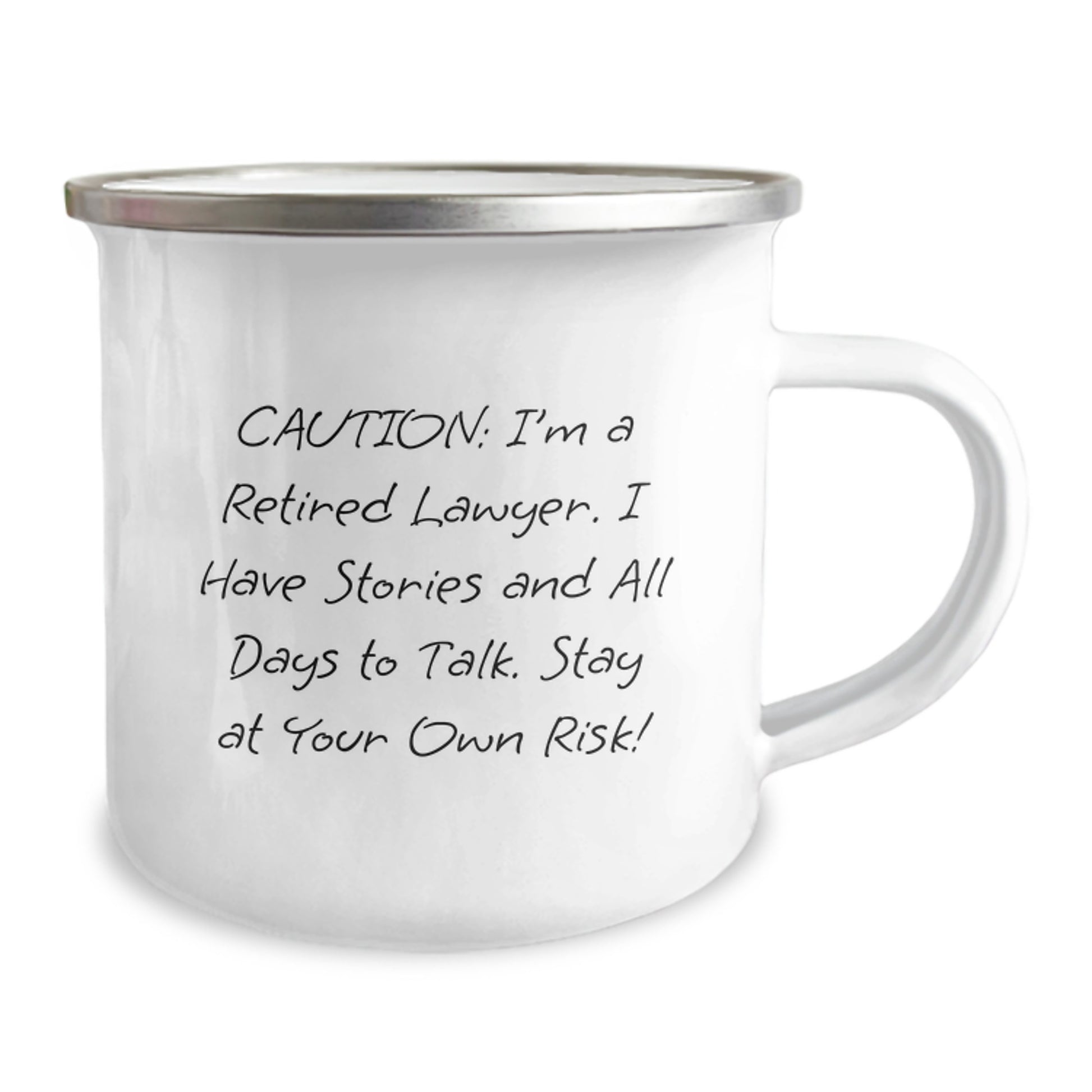 Funny Lawyer Mug, Caution: I'm A Retired Lawyer, Perfect Christmas Unique Gifts for Men from Friends - Image 2
