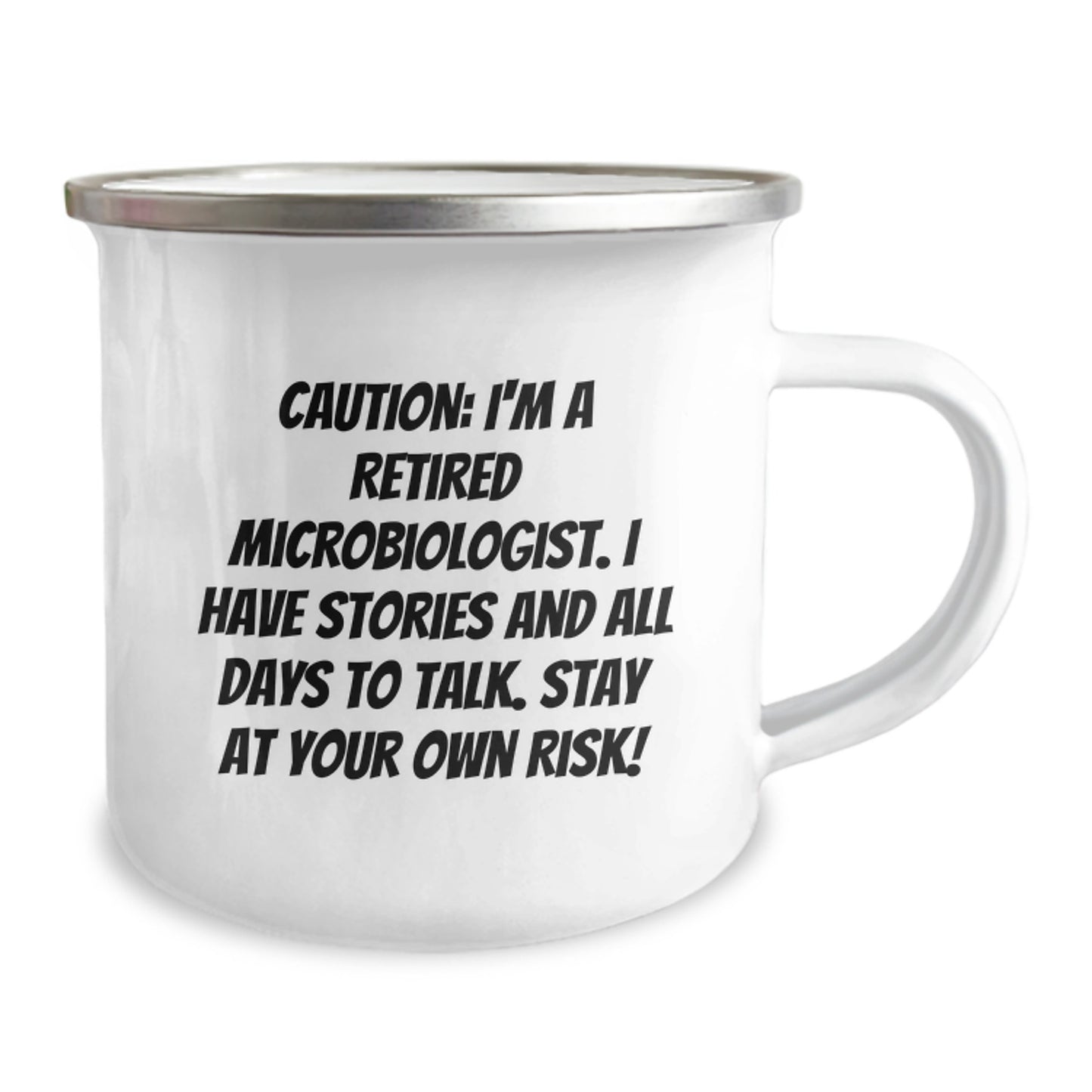 Funny Microbiologist Christmas Unique Gifts from Friends for Microbiologists - Unique Camping Mug for Men - Retired Microbiologist Humor - Image 2