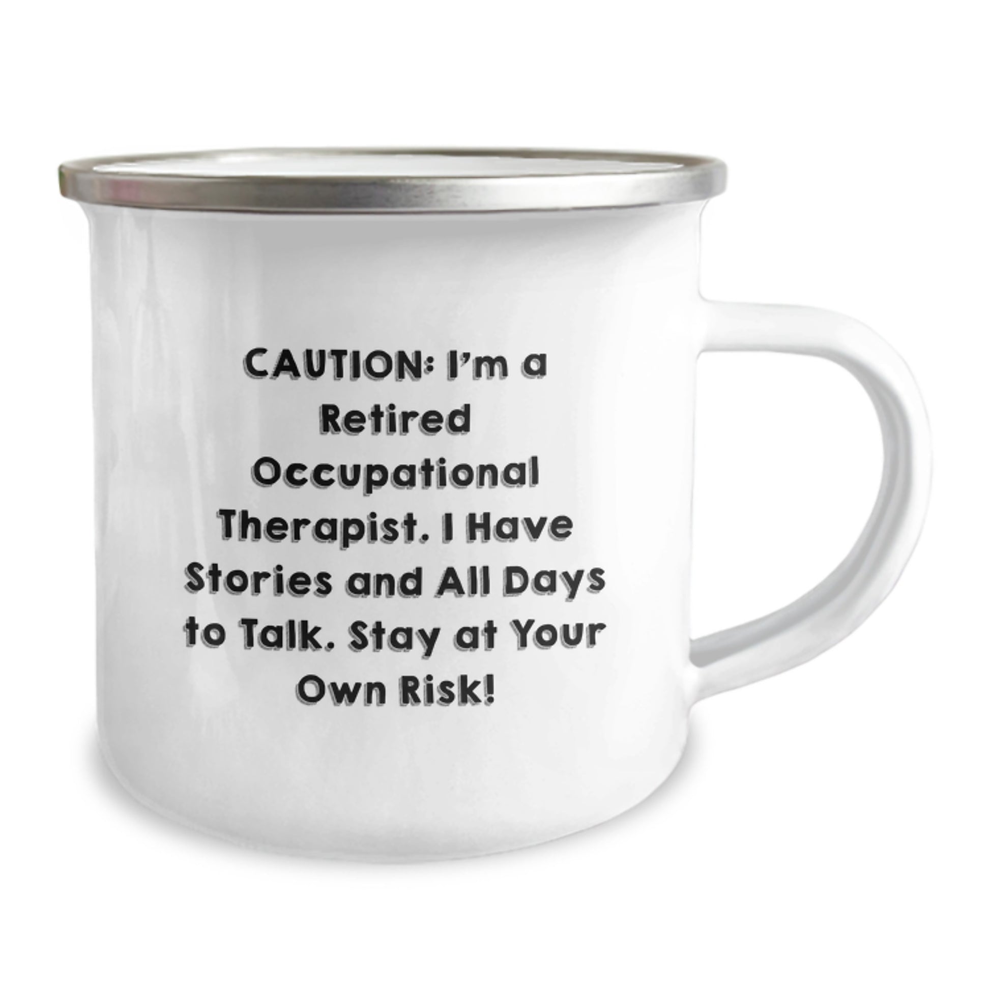 Funny Occupational Therapist Gifts from Friends - Birthday Unique Mugs for Occupational Therapist Lover, Caution I'm A Retired Occupational Therapist - Image 2