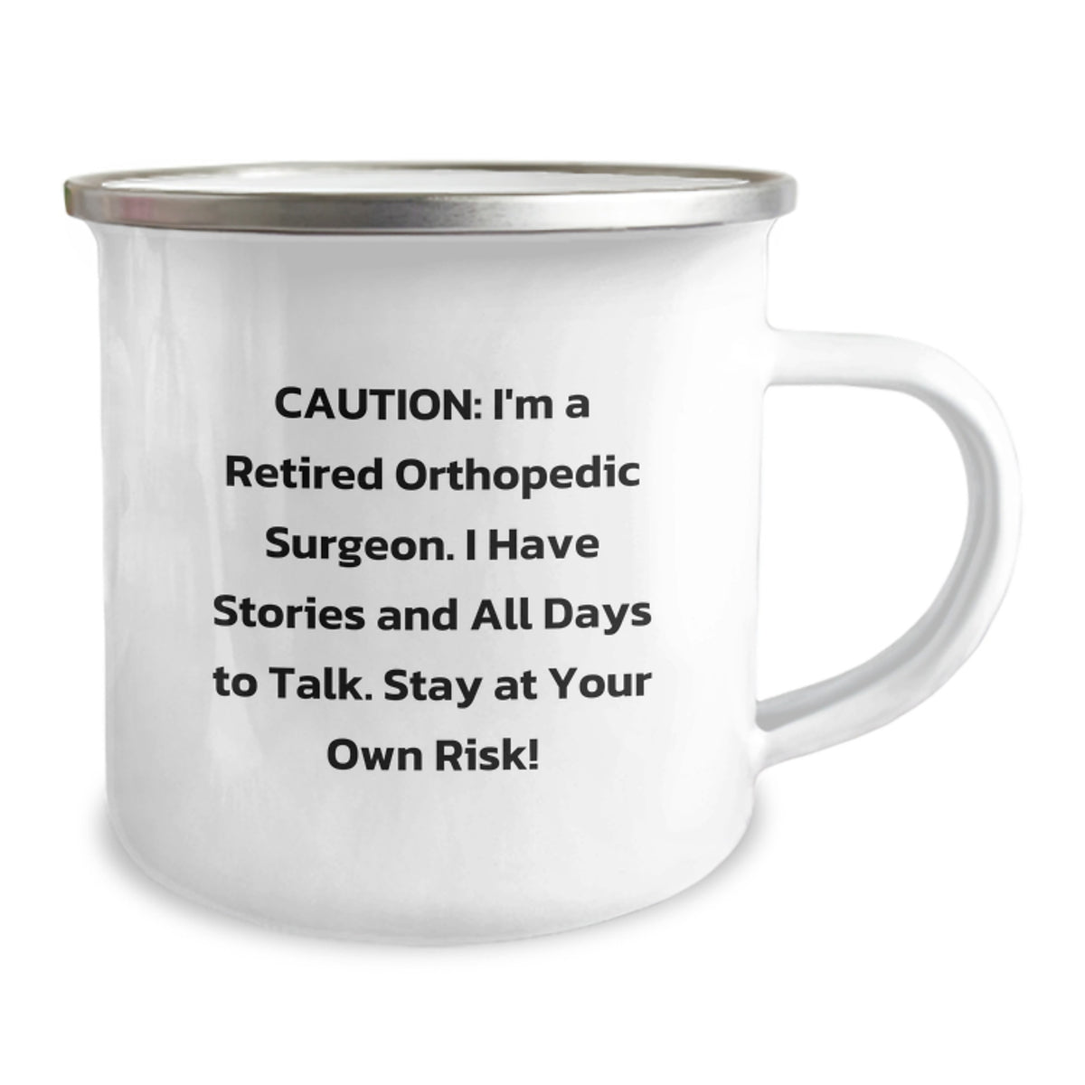 Funny Orthopedic Surgeon Mugs - Gifts from Friends - 'Stay at Your Own Risk!' Orthopedic Surgeon Humor, Perfect Christmas Unique Gifts for Orthopedic Surgeons, Doctors, or Medical Professionals - Image 2