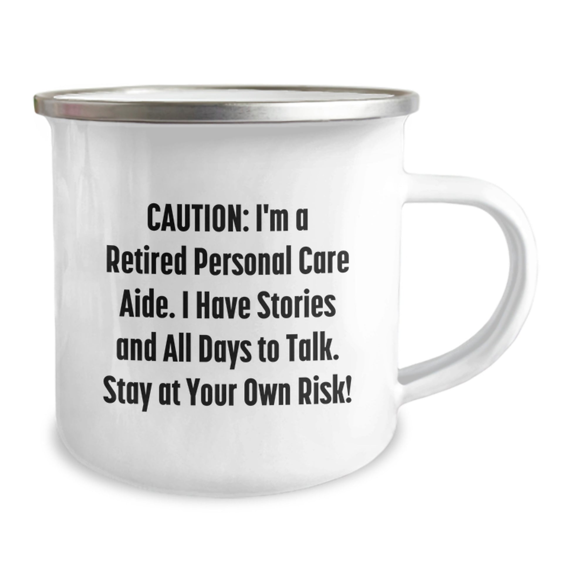 Personal Care Aide Gifts from Men - Funny Caution Mug for Christmas Unique Gifts for Personal Care Aide Friends - Image 2