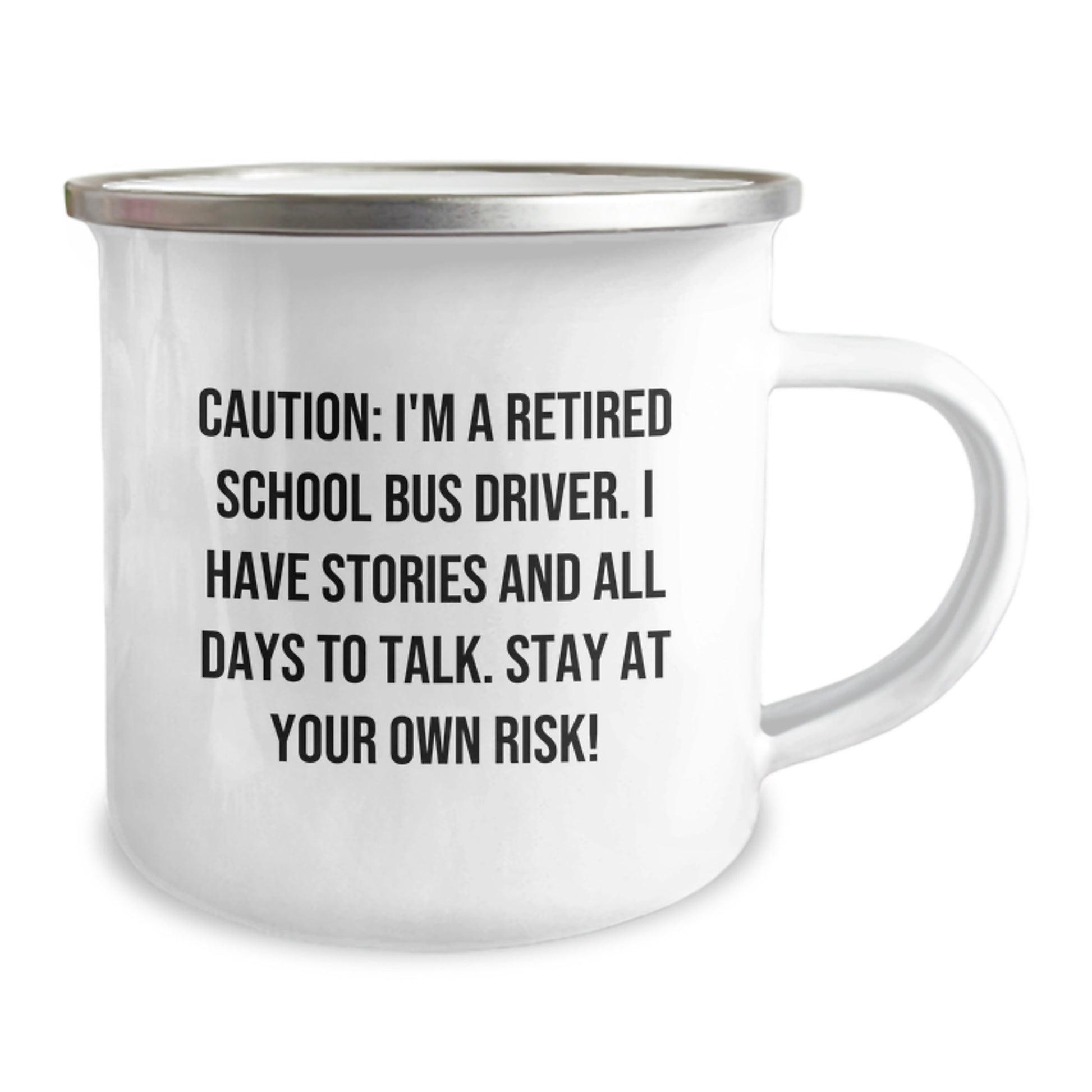 Funny School Bus Driver Gifts from Family for Men - Caution: I'm A Retired School Bus Driver, Stay At Your Own Risk! Christmas Unique Gift Ideas - Image 2