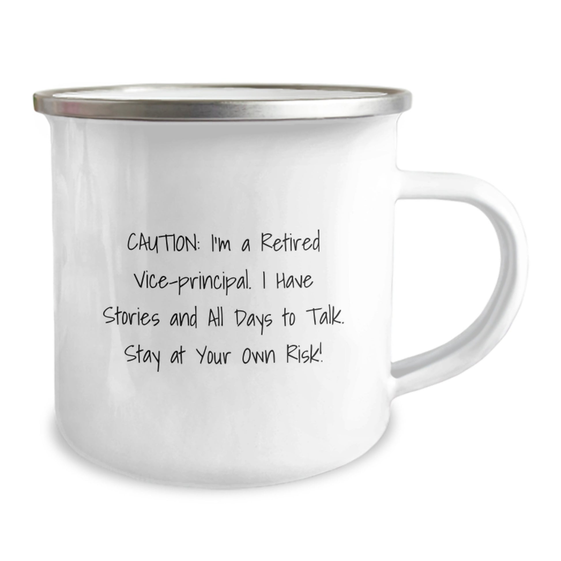 Caution: I'm A Retired Vice-principal Gifts from Men - Funny Vice-principal Camping Mug for Graduation Unique Gifts - Image 2