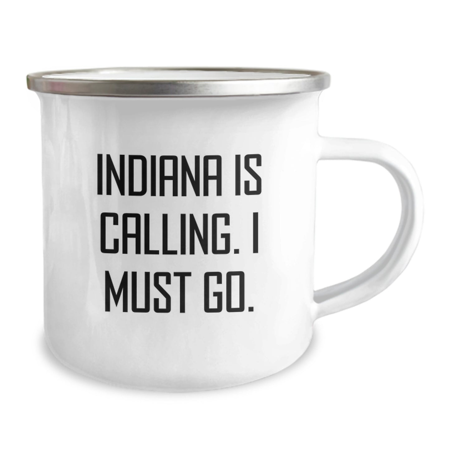 Indiana Camping Mug - Funny Quote Gifts from Friends to Family for Christmas - Image 2