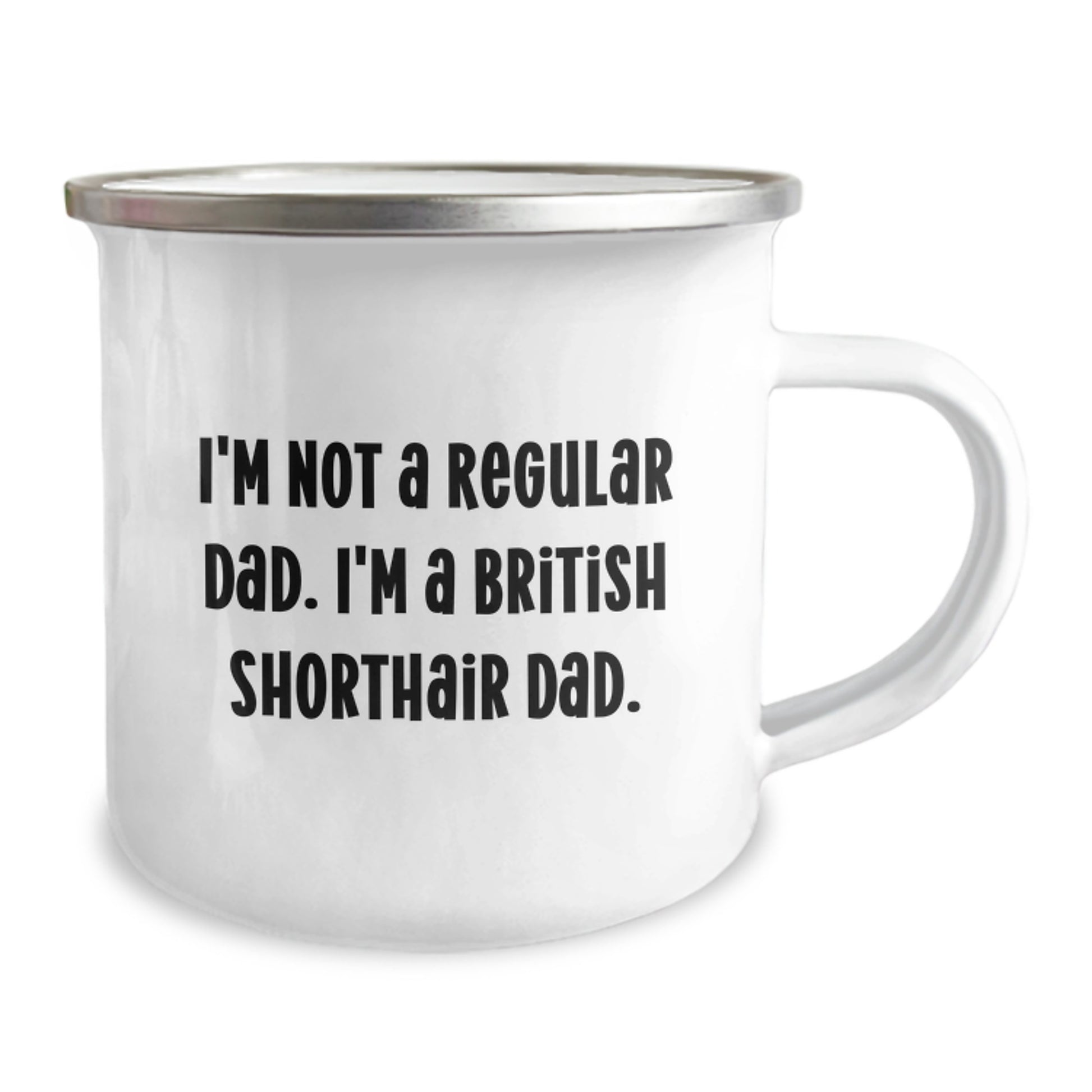 Funny British Shorthair Cat Gifts, Camping Mug for British Shorthair Dad, Inspirational Quote for Graduation Unique Gifts from Men to Friends - Gifts for British Shorthair Cat Lovers - Image 2