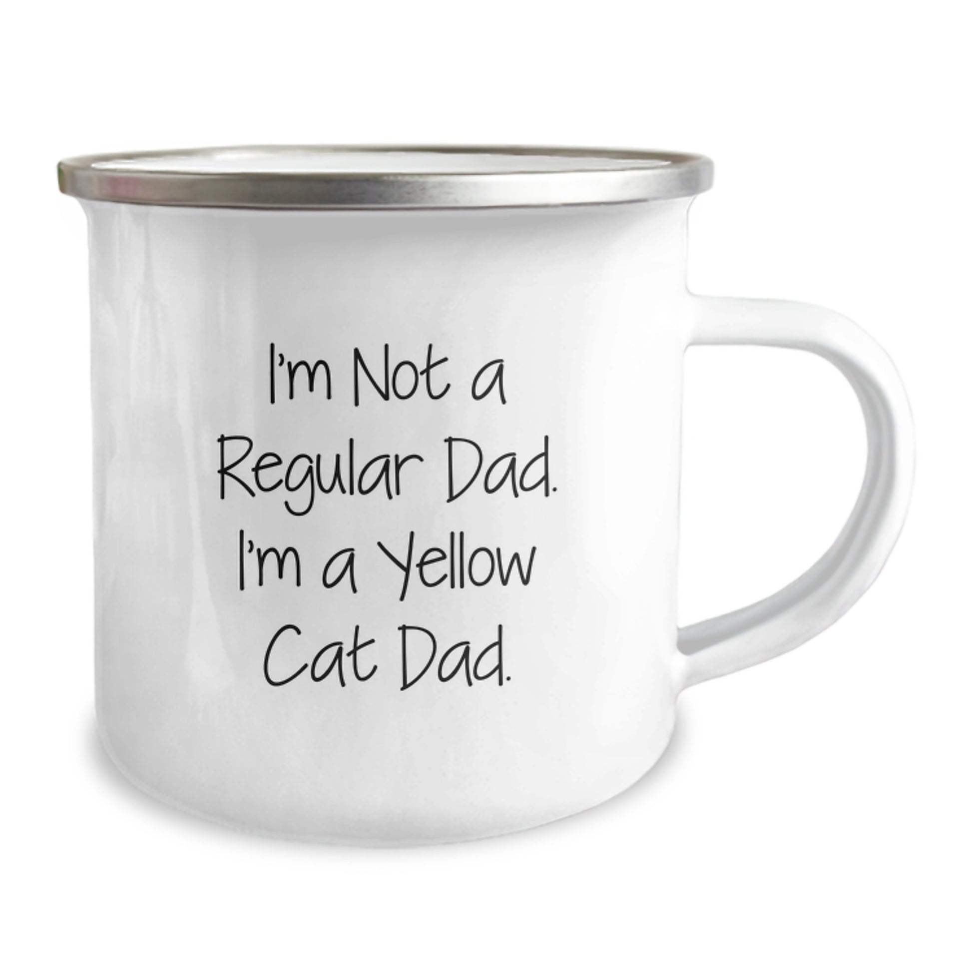 Yellow Cat Dad Gifts, Funny Camping Mug, I'm Not A Regular Dad, Unique Graduation Gifts from Family to Family - Image 2