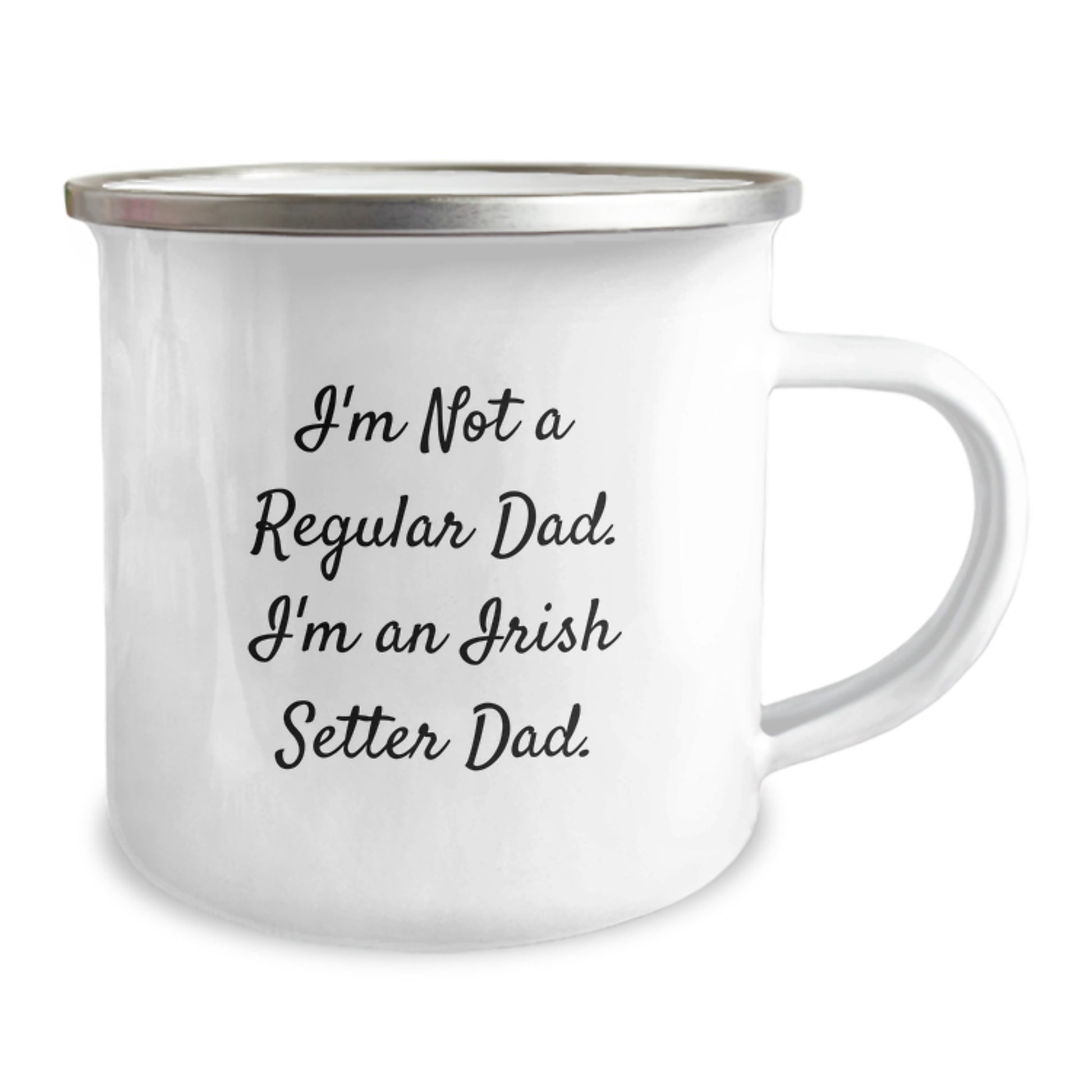 Funny Irish Setter Dog Dad Gifts from Family - I'm Not A Regular Dad. I'm An Irish Setter Dad. Birthday Unique Gifts for Men Camping Mug - Image 2