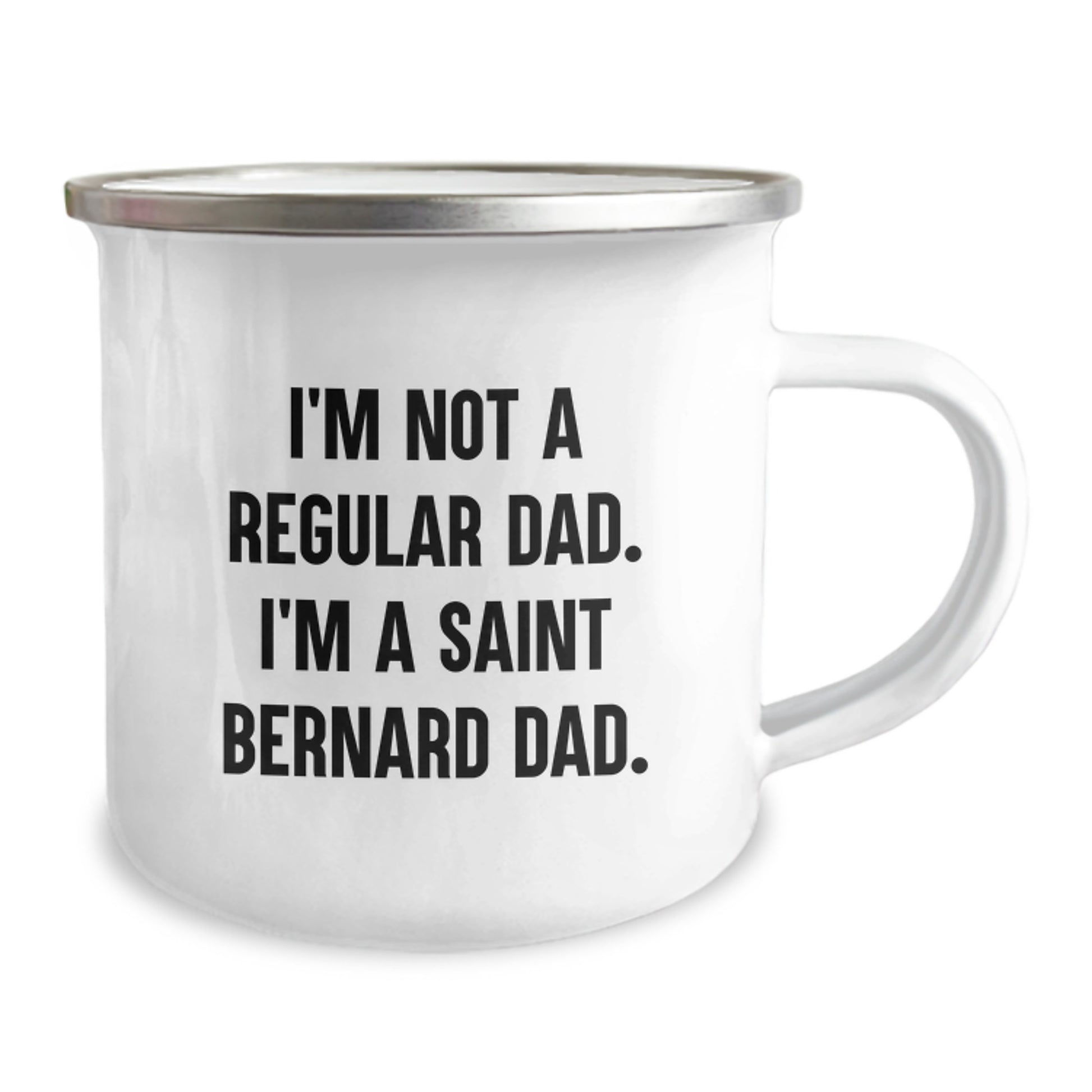 Funny Saint Bernard Dog Camping Mug for Dad - Gifts from Men to Saint Bernard Dog Lovers - Christmas Unique Gifts - Image 2