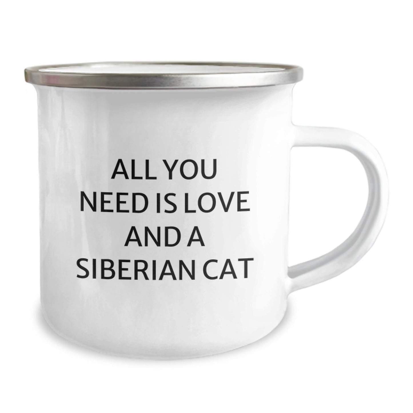 Siberian Cat Lover Christmas Unique Gifts from Men to Friends - All You Need Is Love And A Siberian Cat Camping Mug - Image 2
