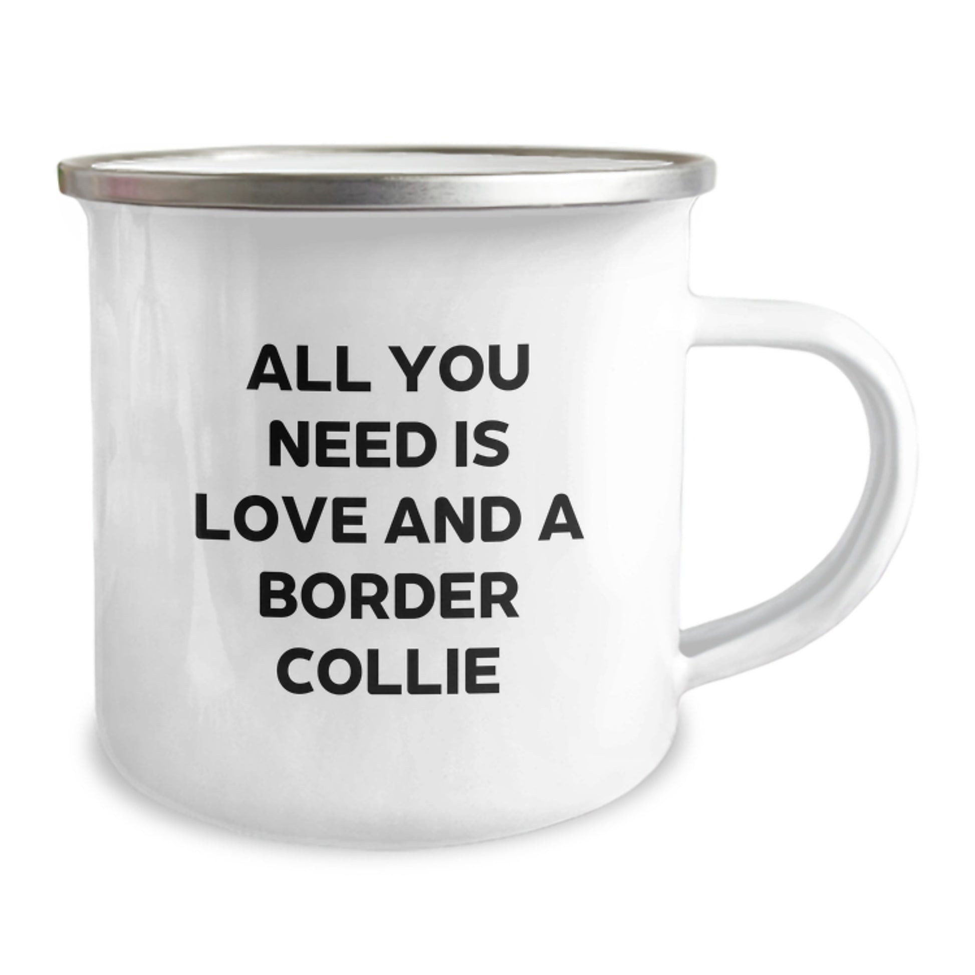 Funny Border Collie Dog Camping Mug Gifts from Friends for Men to Enjoy All You Need Is Love And A Border Collie Christmas Unique Gift - Image 2