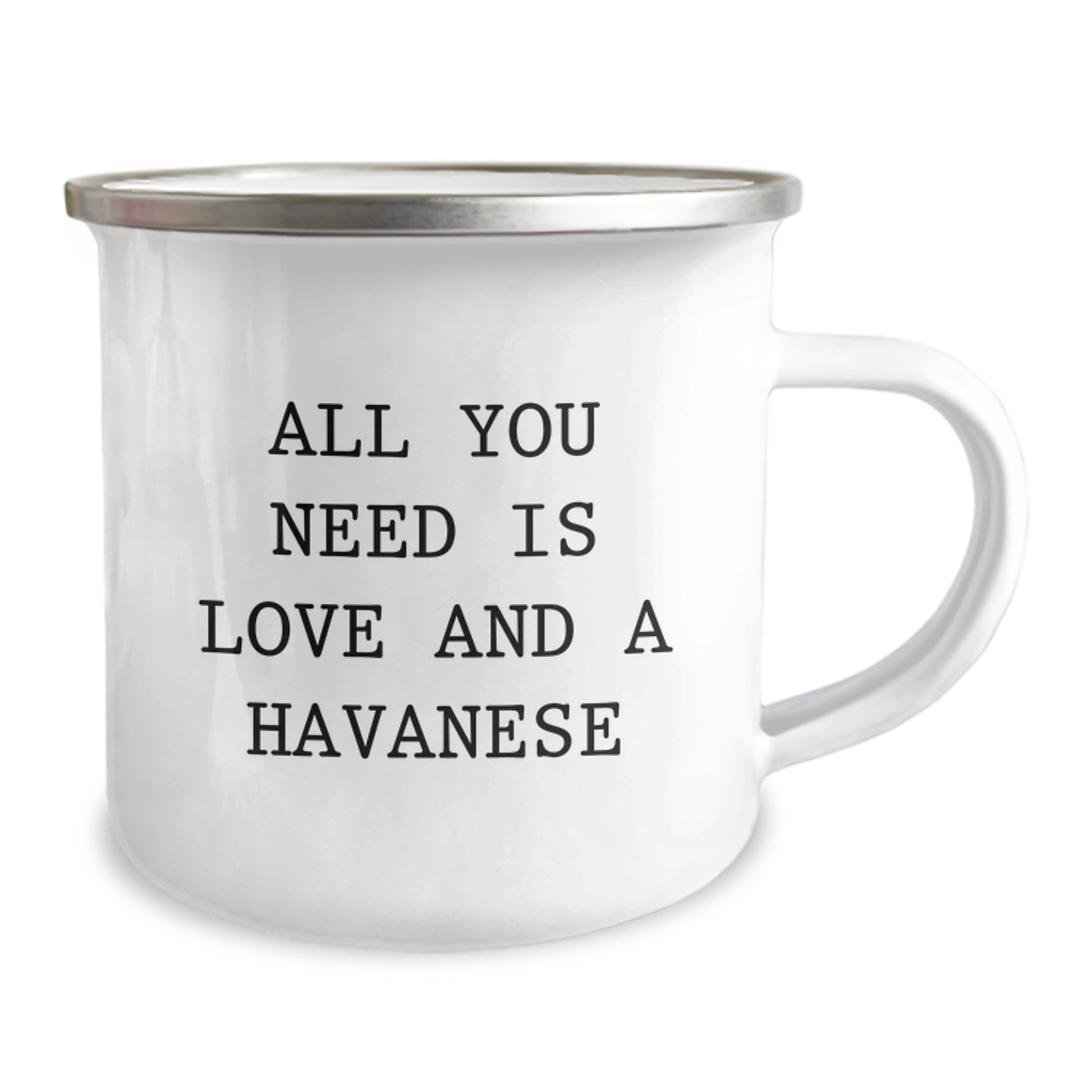 Funny Havanese Dog Camping Mug Gifts from Family to Havanese Dog Lovers on Graduation Day - 'All You Need Is Love And A Havanese' Quote - Image 2