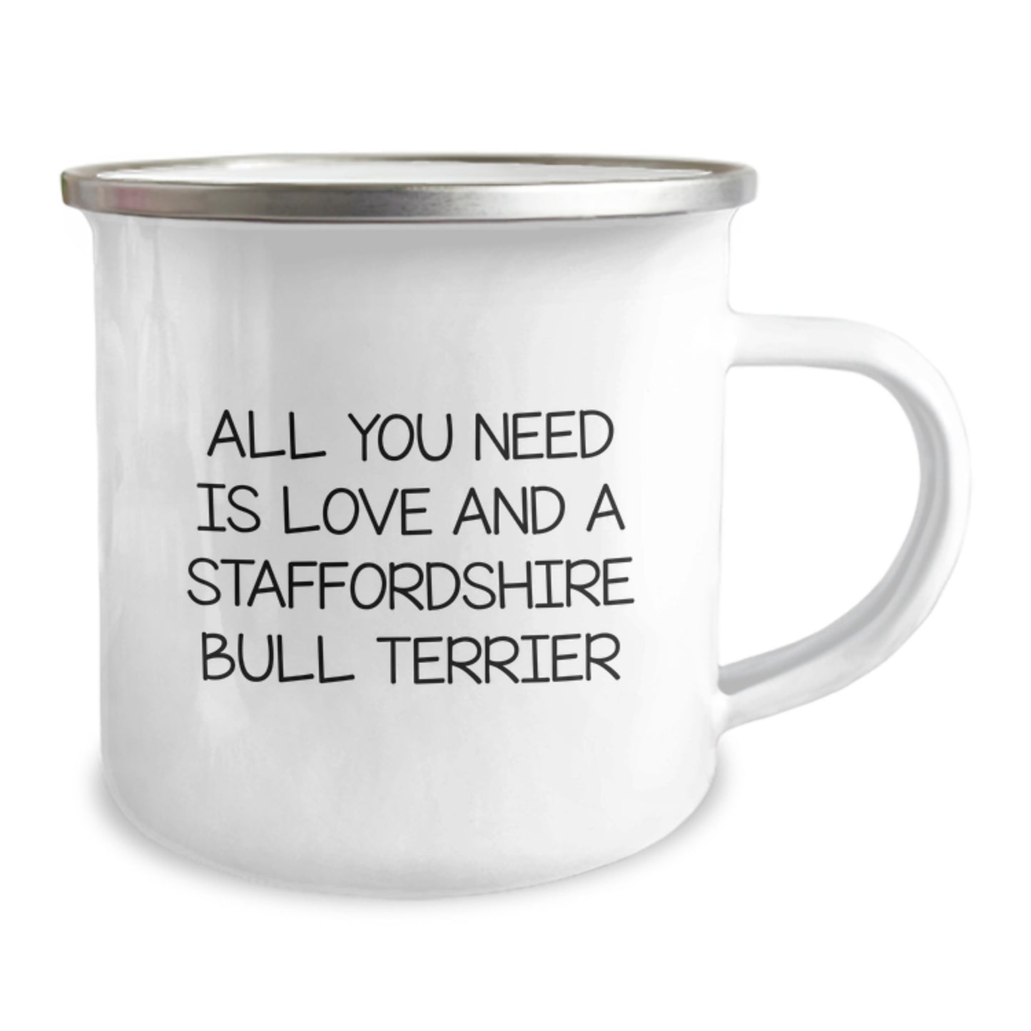 Funny Staffordshire Bull Terrier Dog Lovers Gifts from Friends and Family for Birthday, Camping Mug for Men, Women, and Staff - Image 2