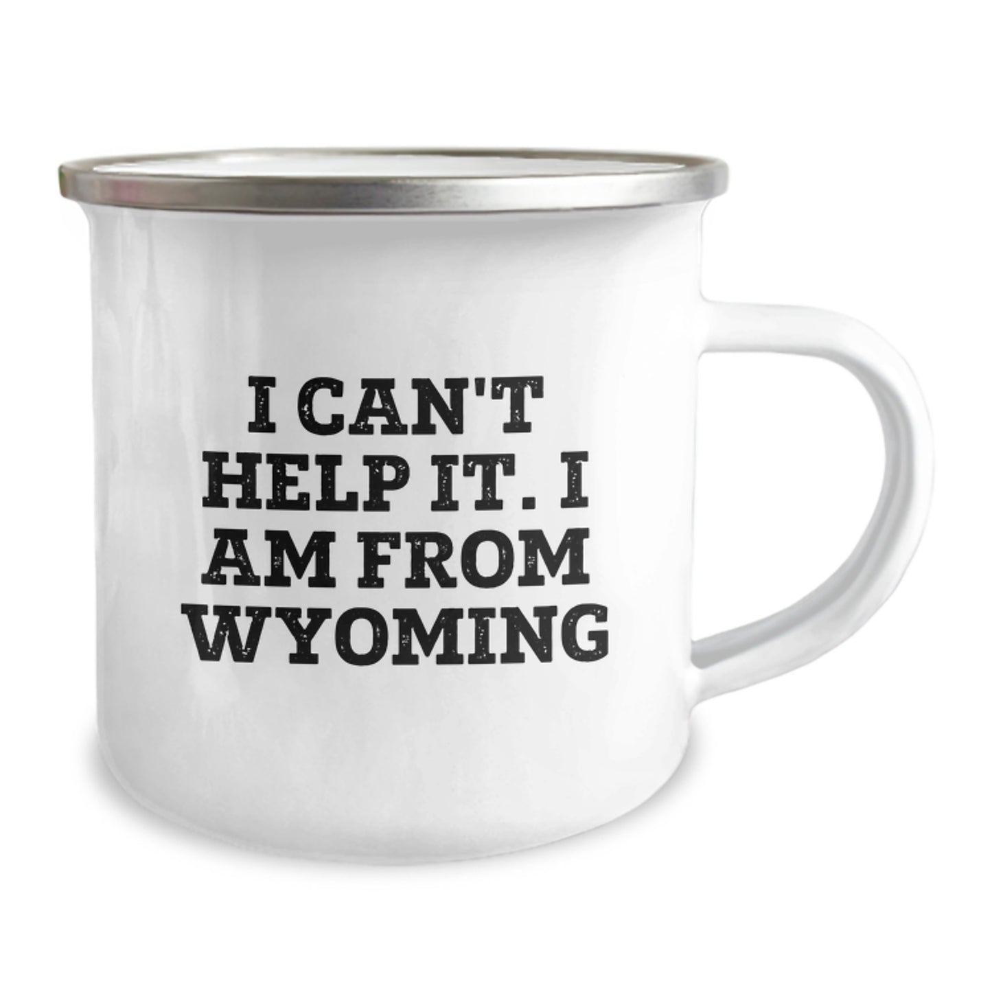 Funny Wyoming Gifts from Friends to Family Members - Christmas Unique Gifts for Wyoming Lovers Camping Mug - I Can't Help It. I Am From Wyoming - Image 2