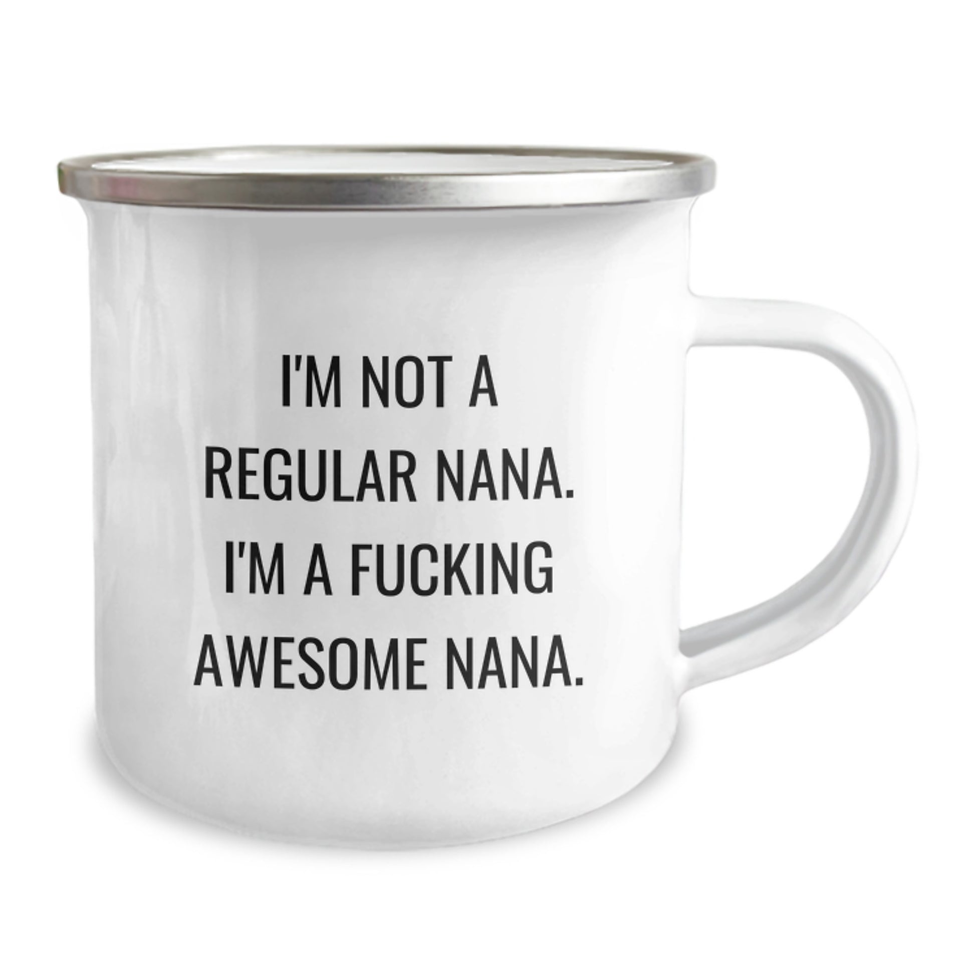 Funny Nana Gifts for Men Camping Mug, 'I'm Not A Regular Nana. I'm A F--king Awesome Nana.' Inspirational Quote, Gifts from Family, Unique Graduation - Image 2
