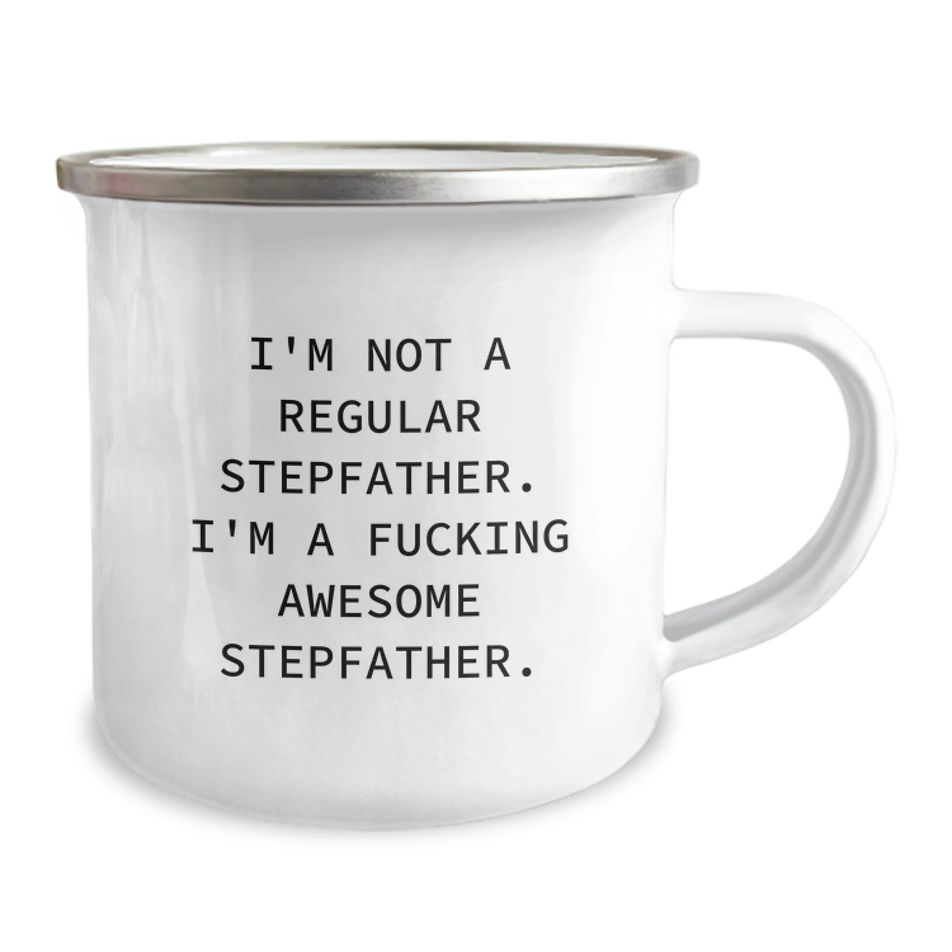 Unique Funny Stepfather Gifts for Him, Christmas Unique Gifts from Friends to Family Awesome Stepfather Camping Mug - Image 2