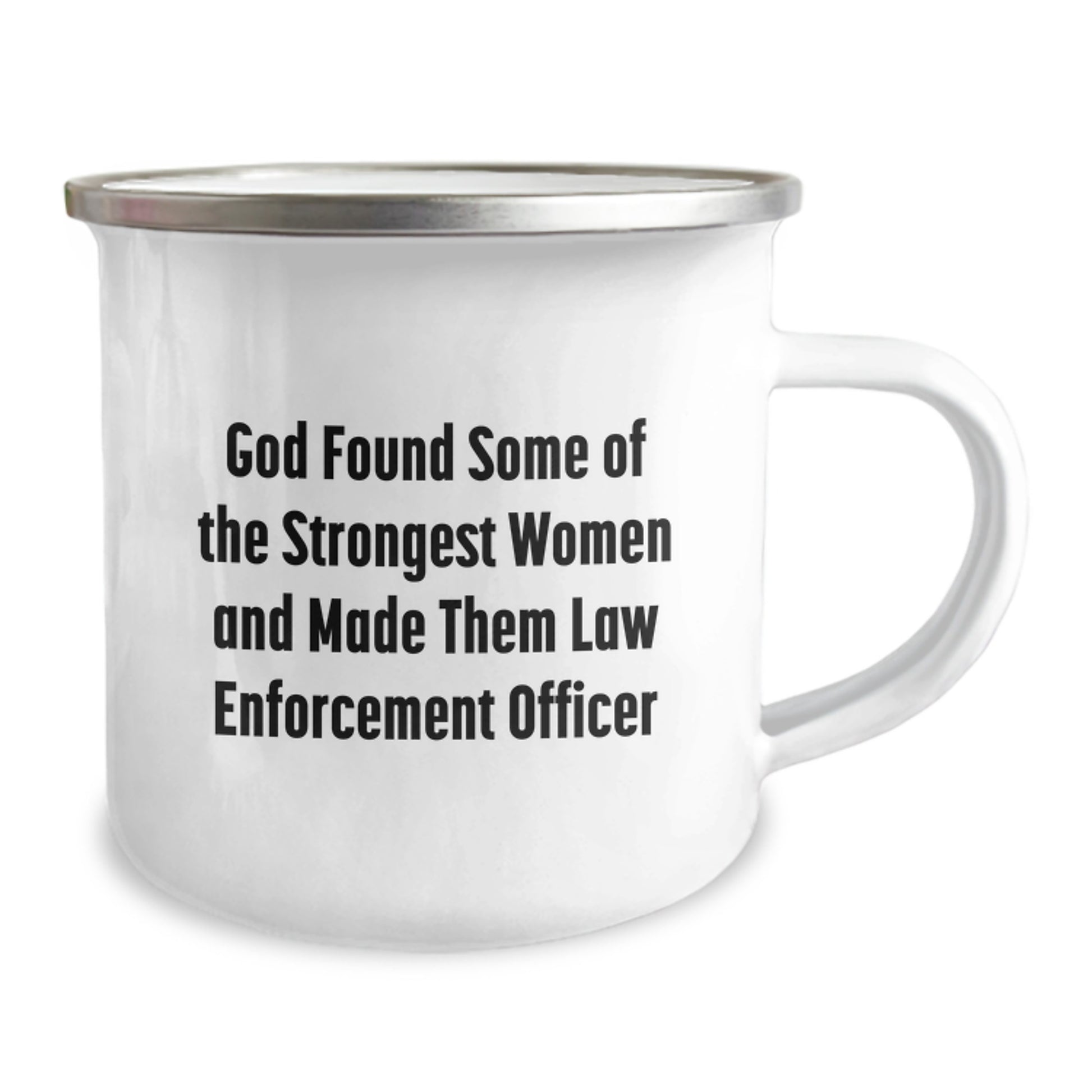 Funny Law Enforcement Officer Camping Mugs, Gifts from Family for Strong Women, Christmas Unique Gifts for Law Enforcement Officers, Law Enforcement Officer Coffee Mug - Image 2