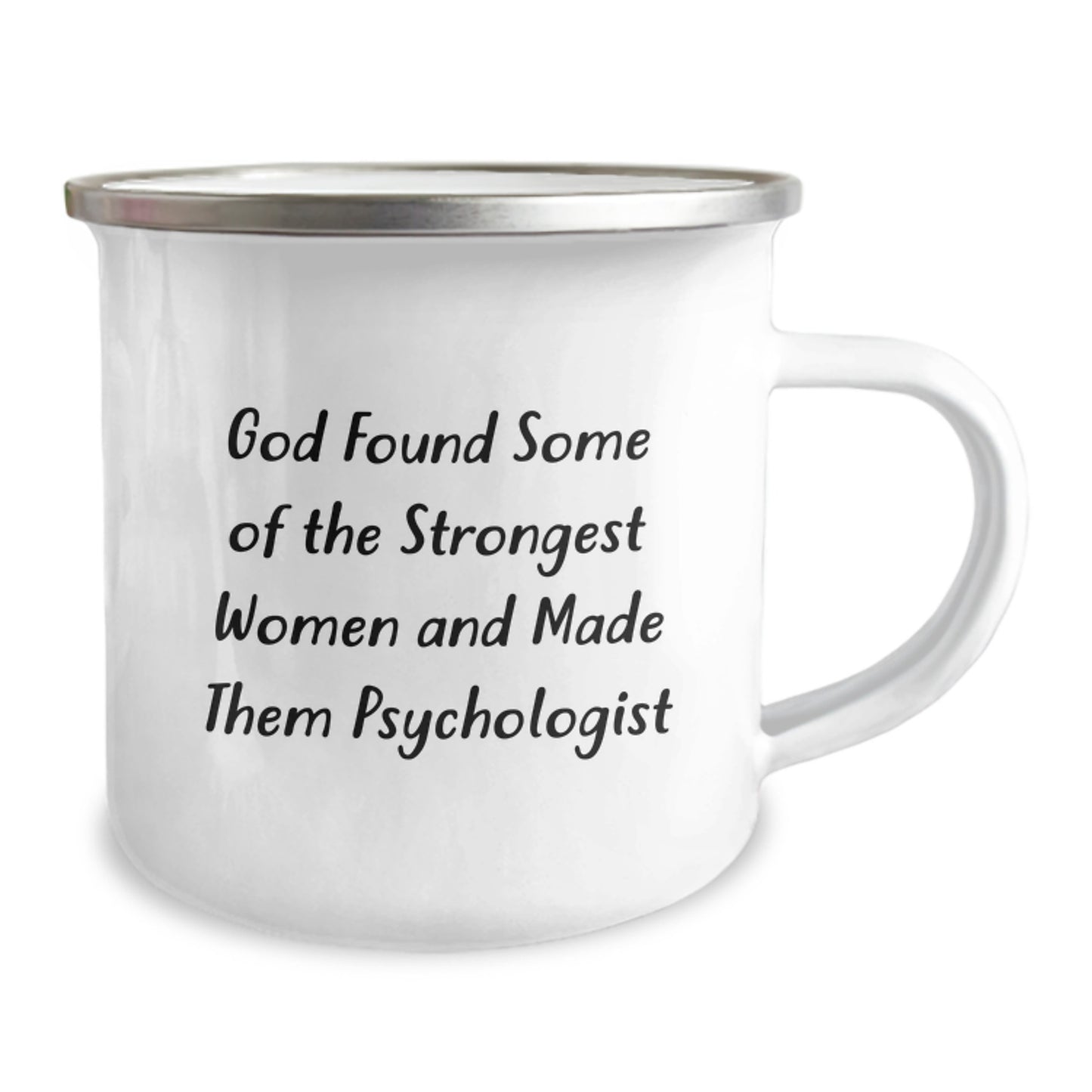 Funny Psychologist Gifts for Women from Men - Camping Mug with God Quote - Image 2